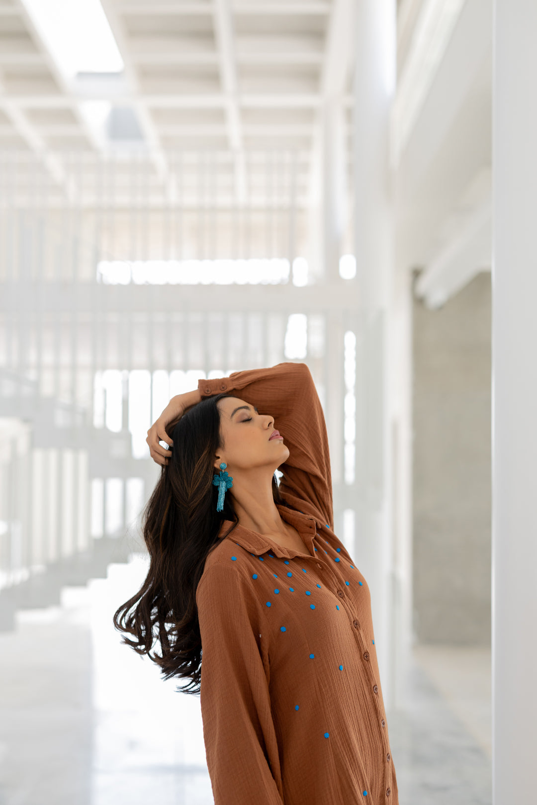 Pecan Brown Tunic Co-Ord- SS
