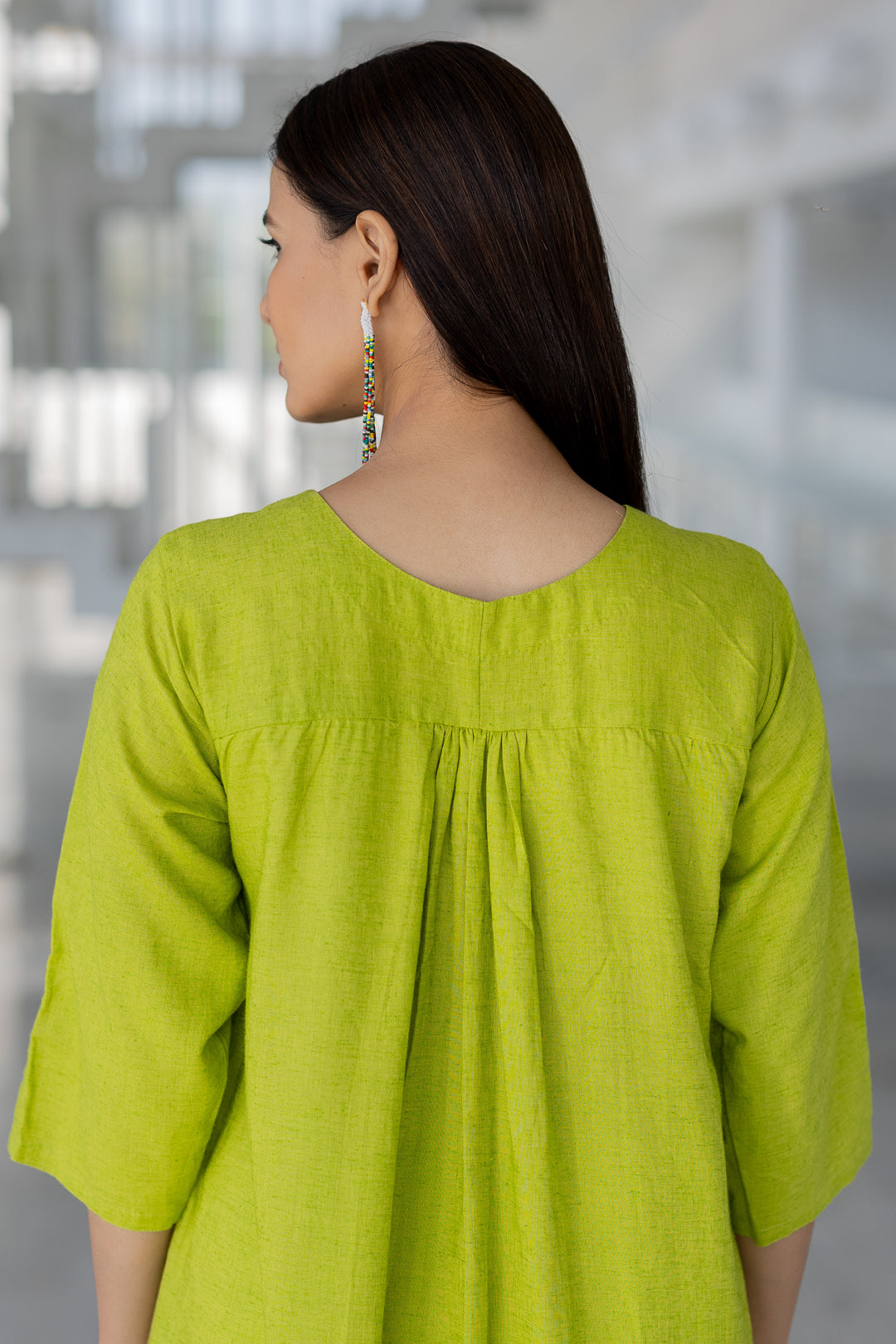 Avocado Green Kurta Set- SS