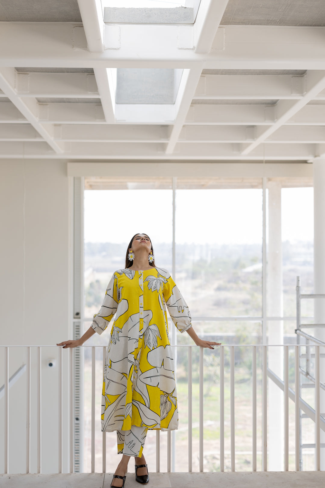 Plantain Orchard Button Down kurta set- SS