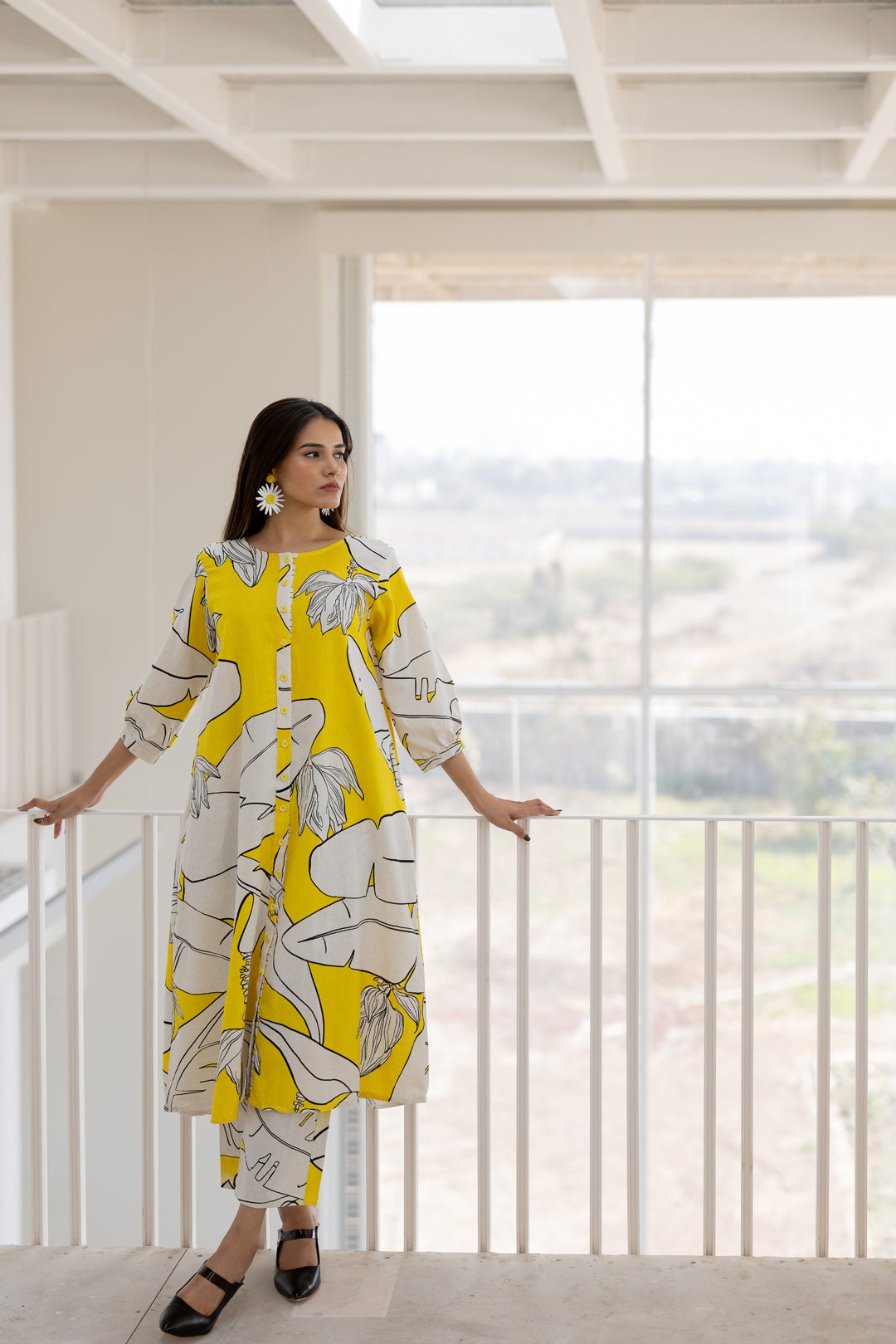 Plantain Orchard Button Down kurta set- SS