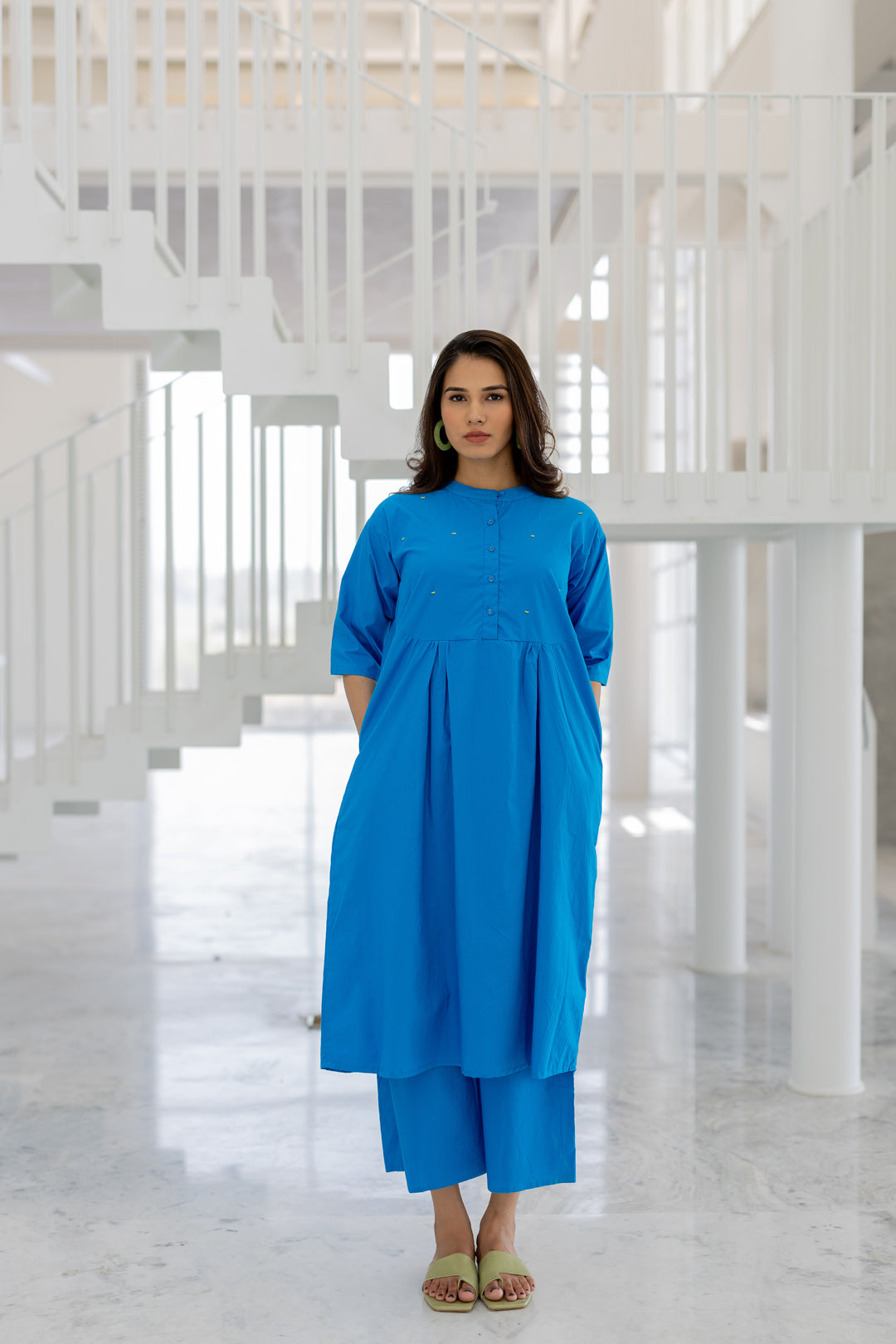 Azure Horizon Tunic Co-Ord- SS