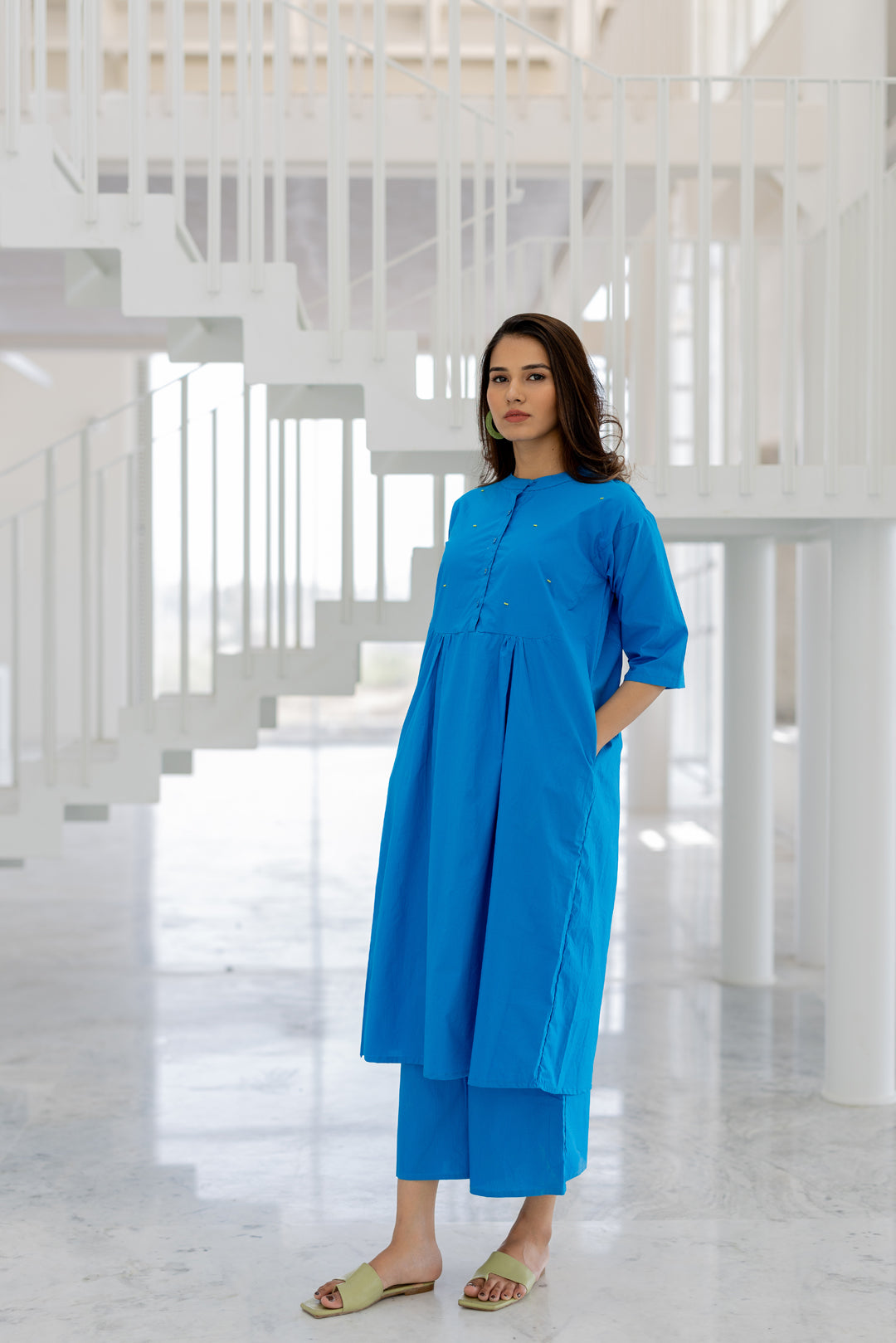 Azure Horizon Tunic Co-Ord- SS