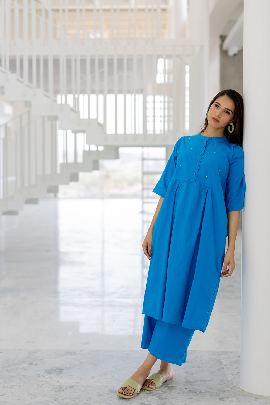 Azure Horizon Tunic Co-Ord- SS