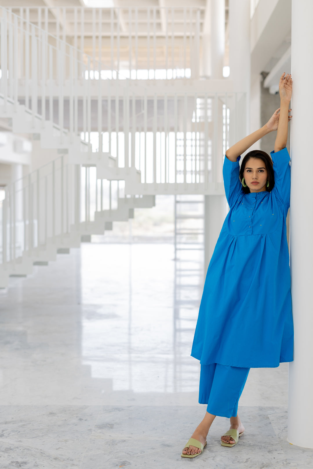 Azure Horizon Tunic Co-Ord- SS
