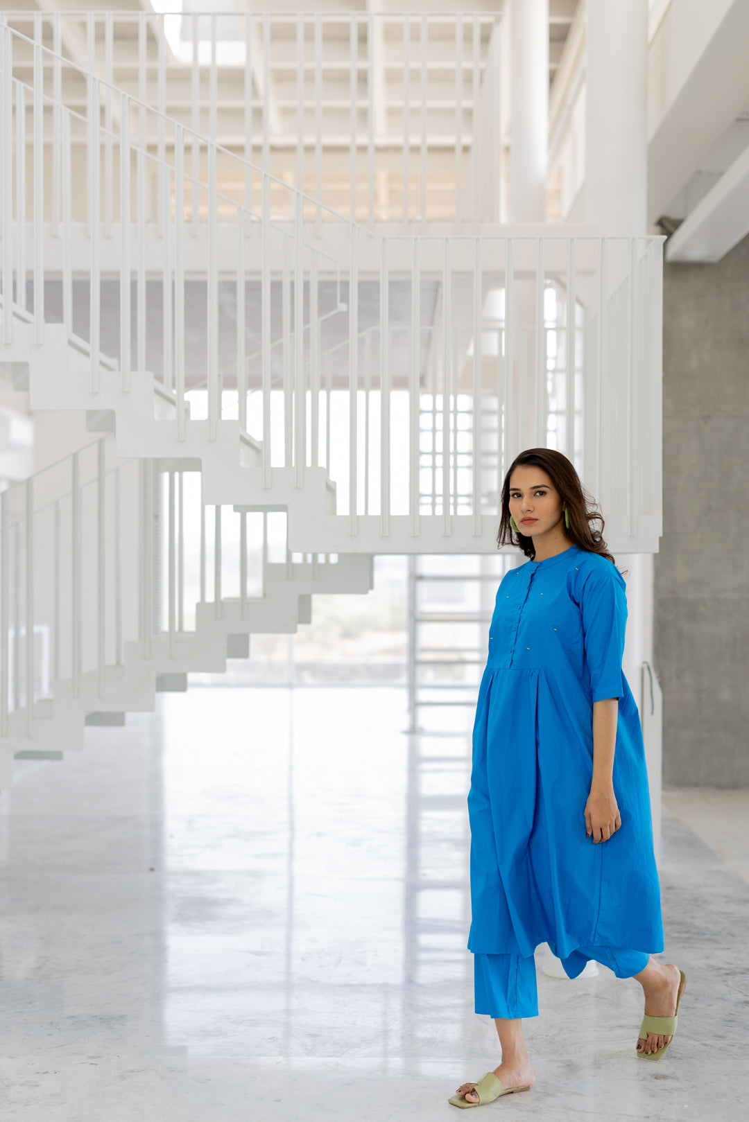 Azure Horizon Tunic Co-Ord- SS