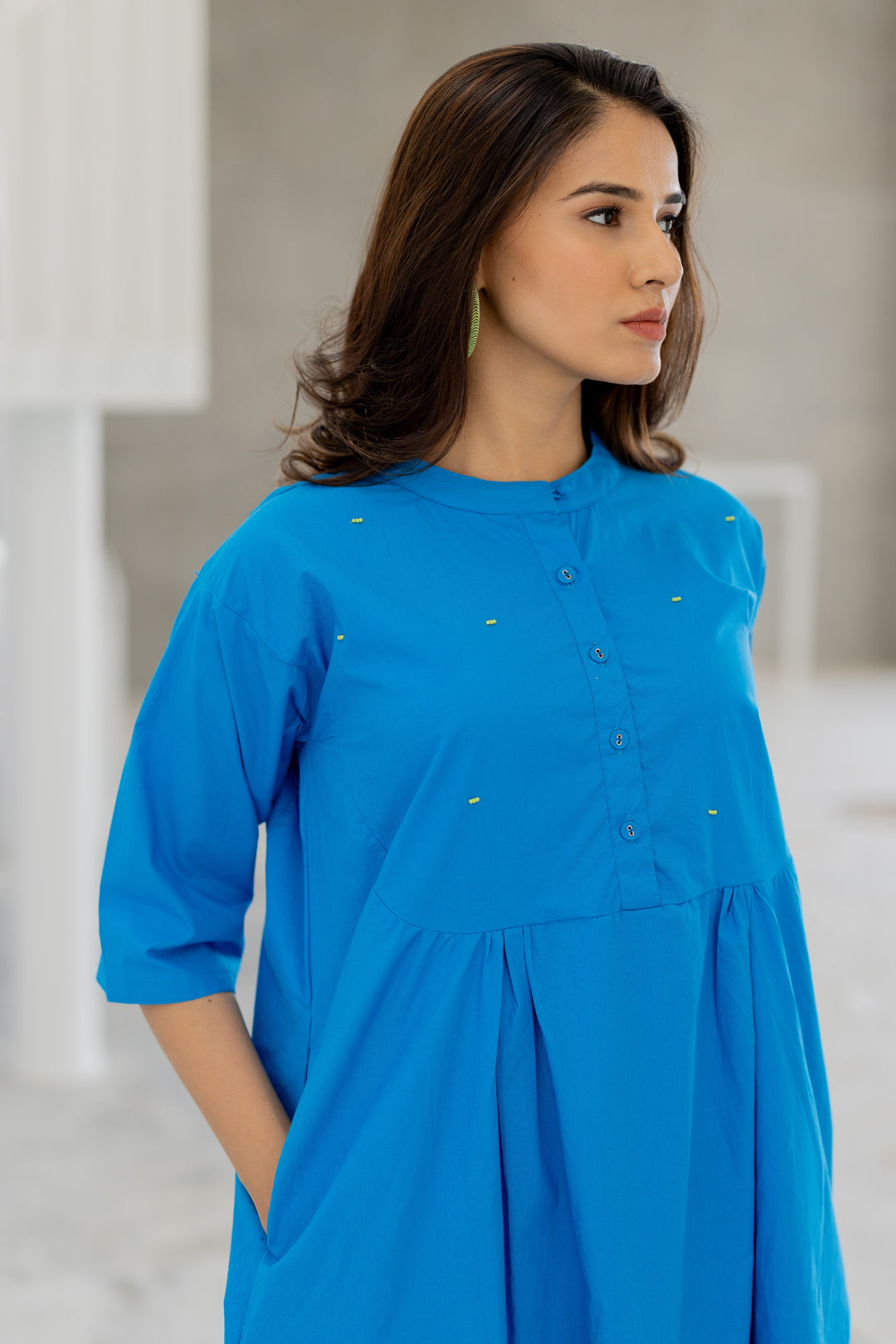 Azure Horizon Tunic Co-Ord- SS