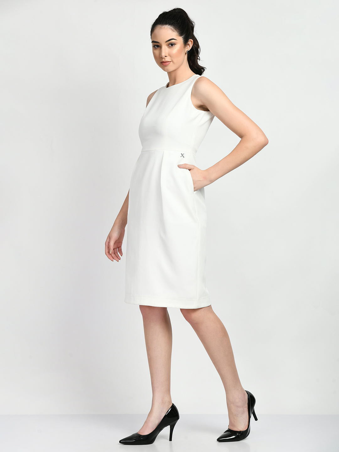 Exude Courage Sleeveless Sheath Dress