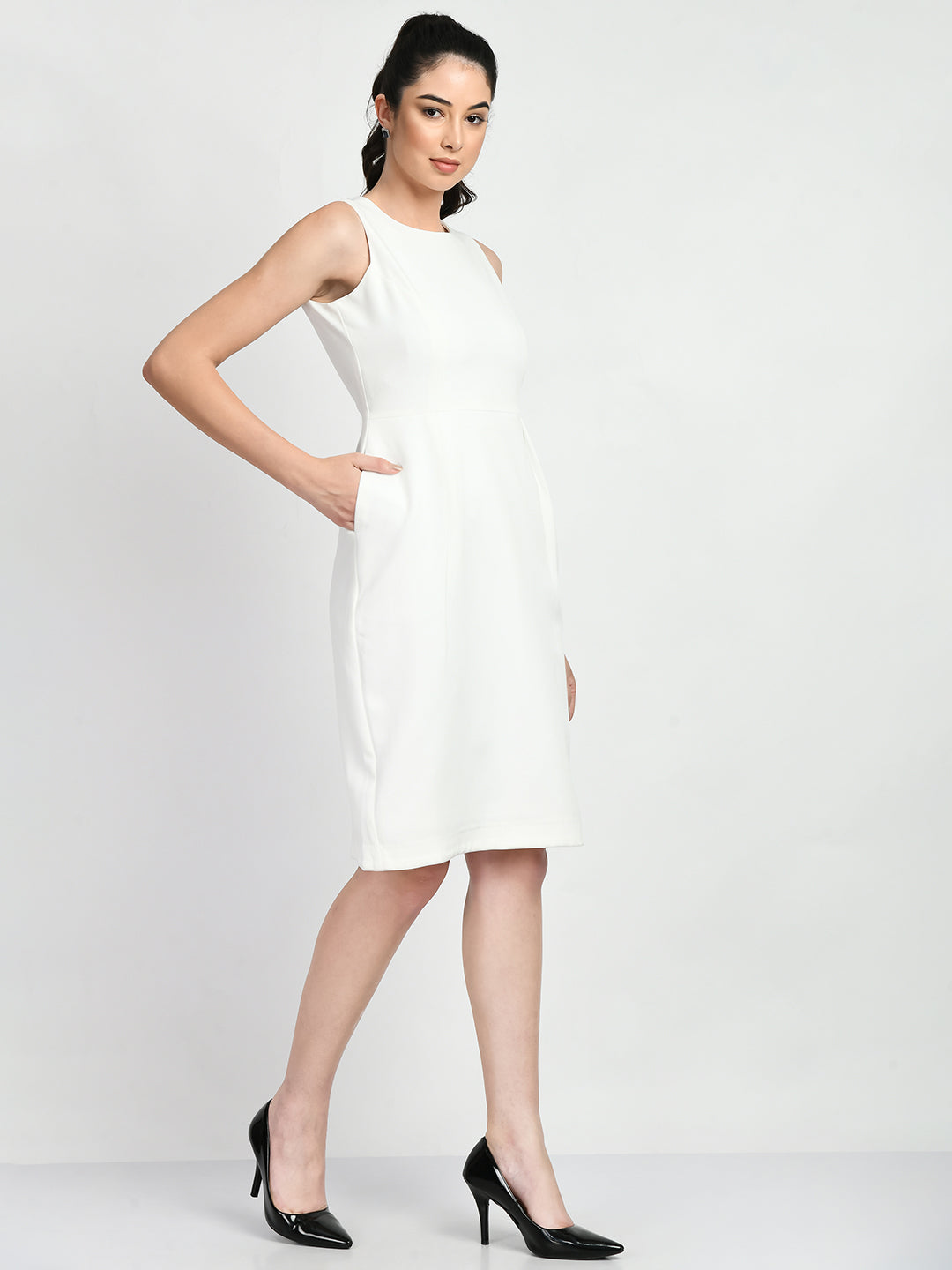 Exude Courage Sleeveless Sheath Dress