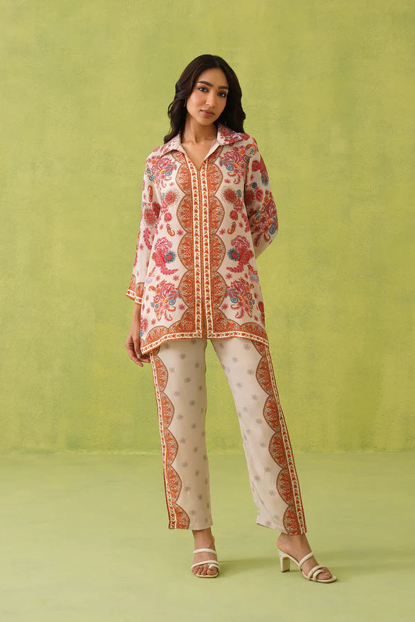 NOOR CREAM PAISLEY PRINTED SET- II