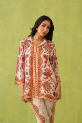 NOOR CREAM PAISLEY PRINTED SET- II