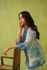 Blue Paisley Printed Set- II