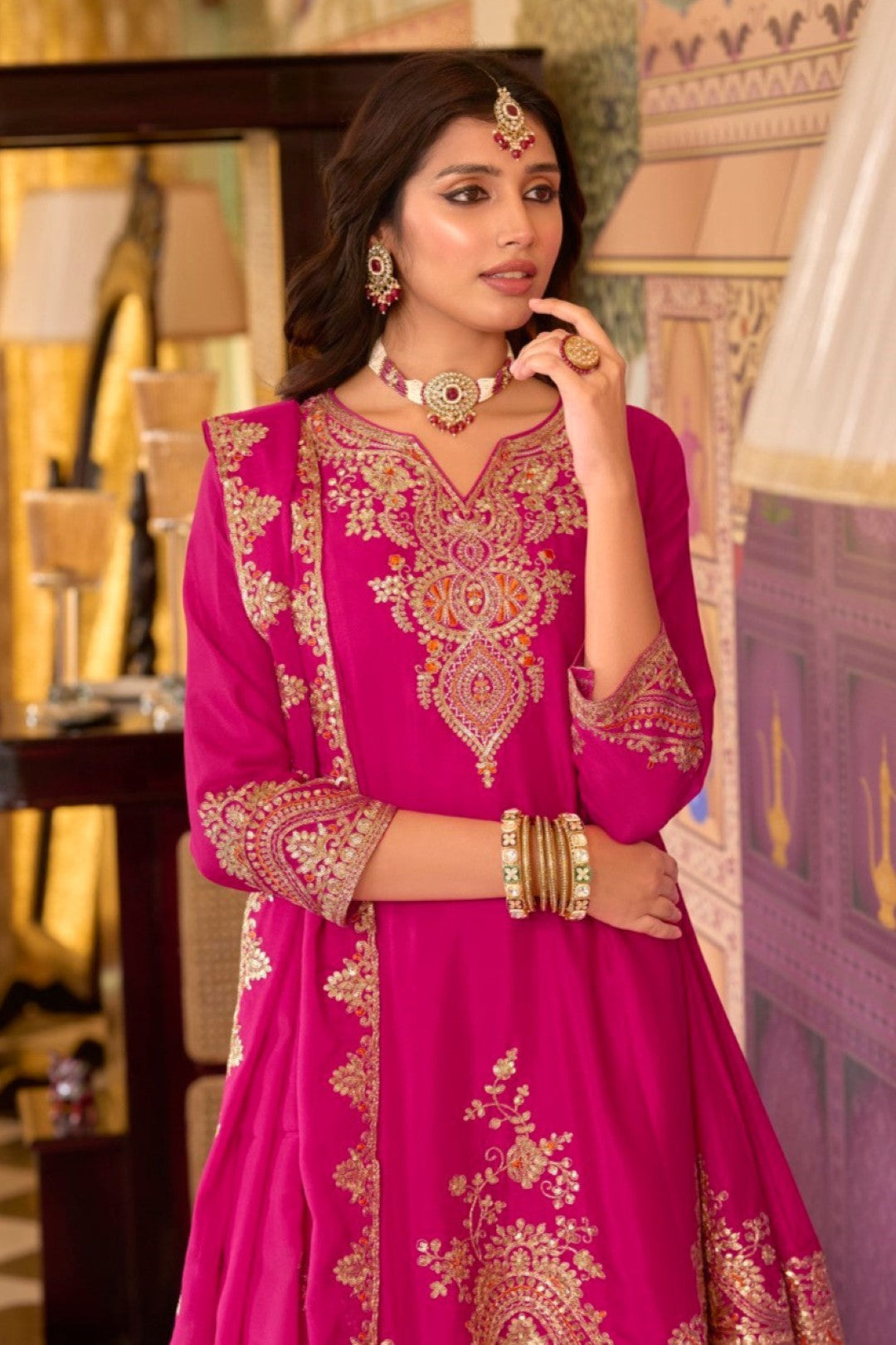 Rangrit Rani full work gharara set