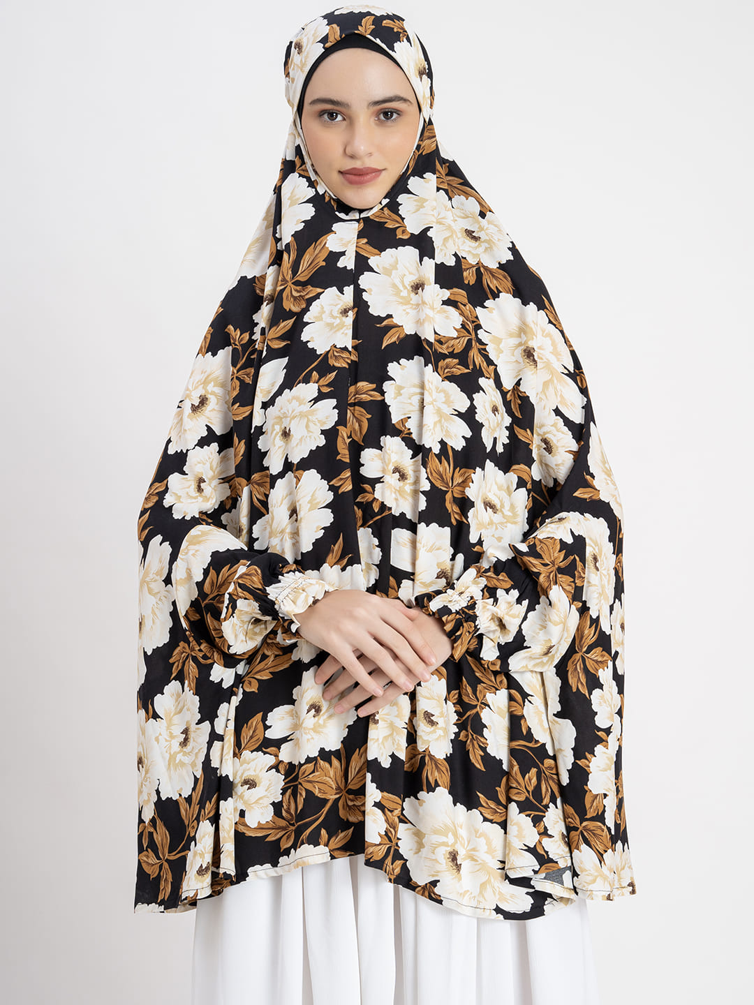 Chic Floral Print Namaz Dupatta Multi