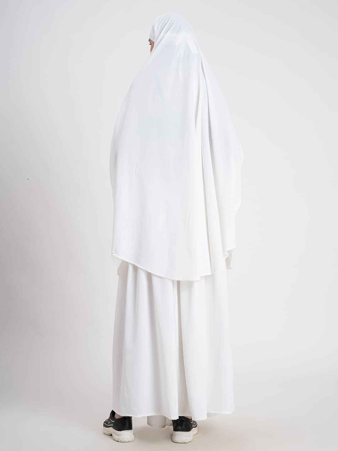 Royal Minimalistic Two Piece Jilbab White