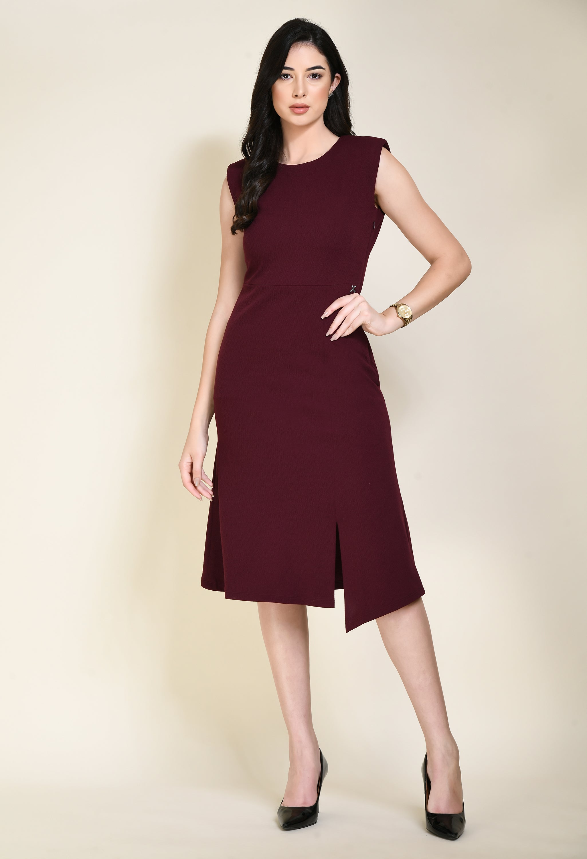 Exude Finesse Asymmetrical A-line Dress