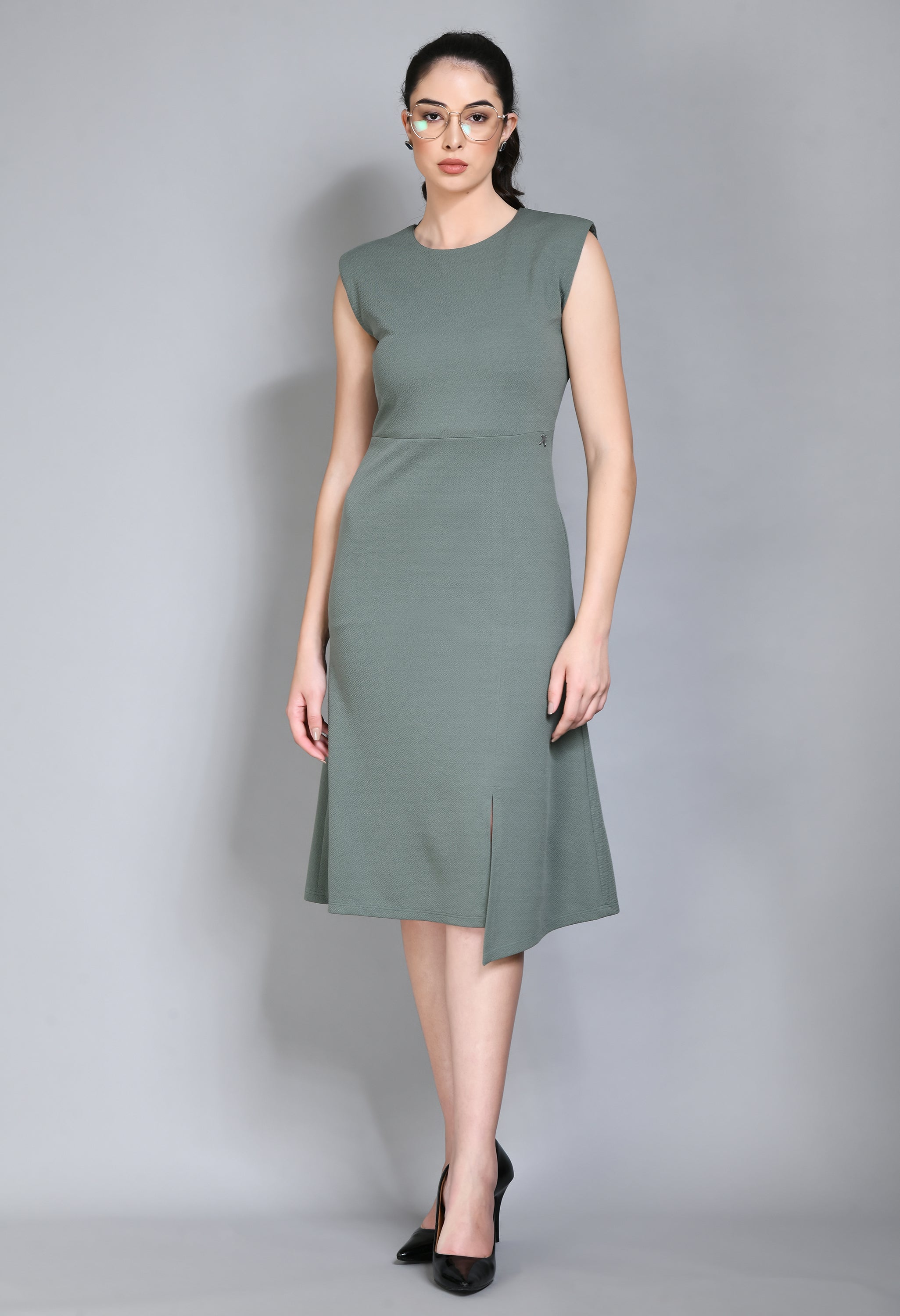 Exude Finesse Asymmetrical A-line Dress