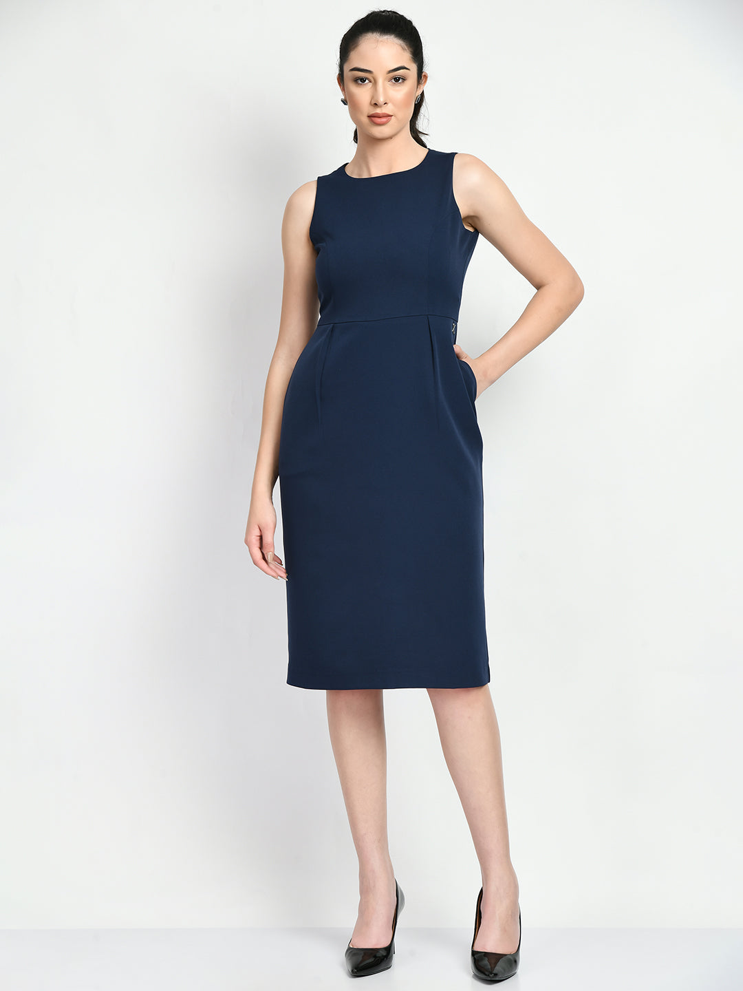 Exude Courage Sleeveless Sheath Dress