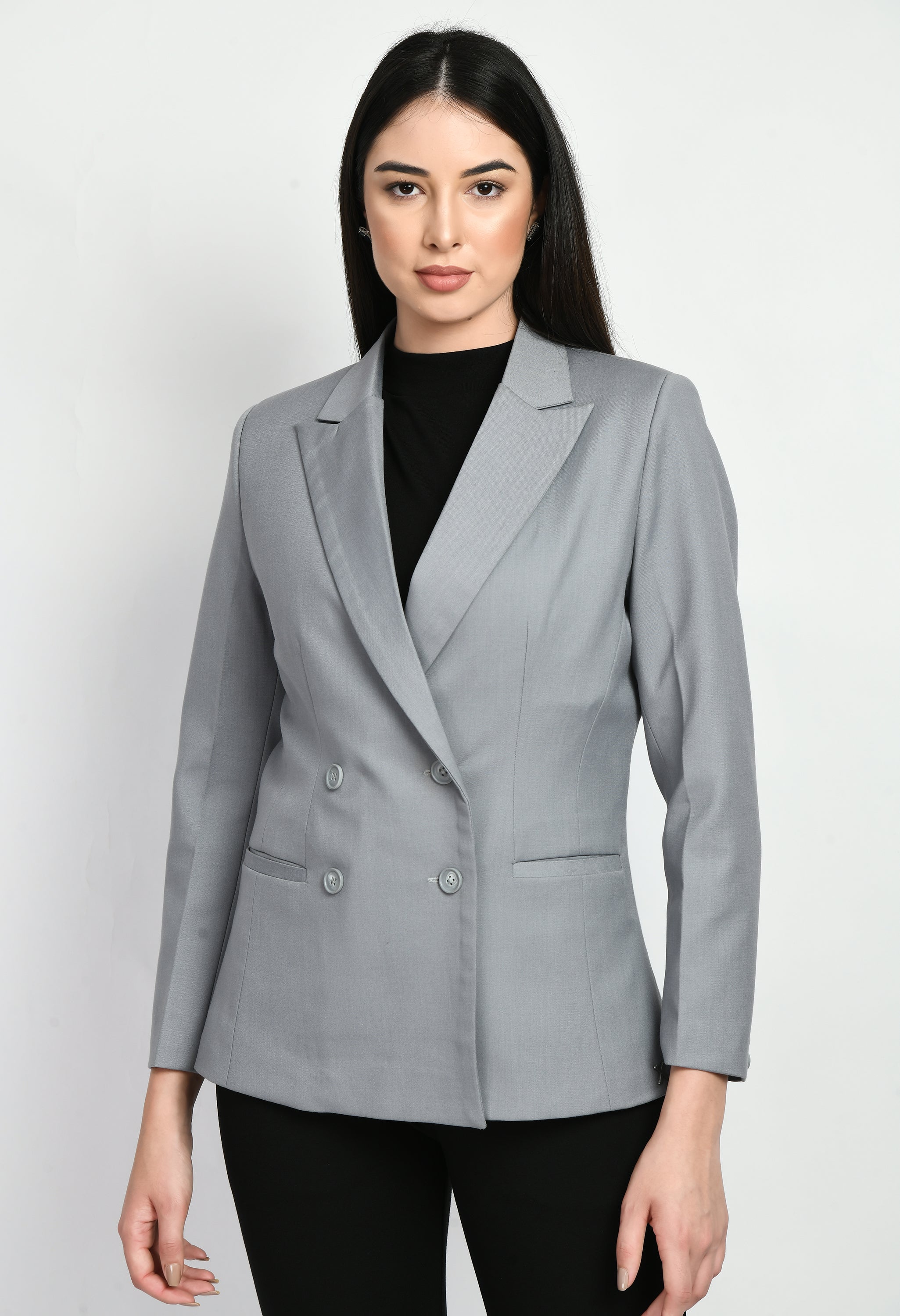 Exude Enthusiasm Double Breasted Blazer Pant Suit