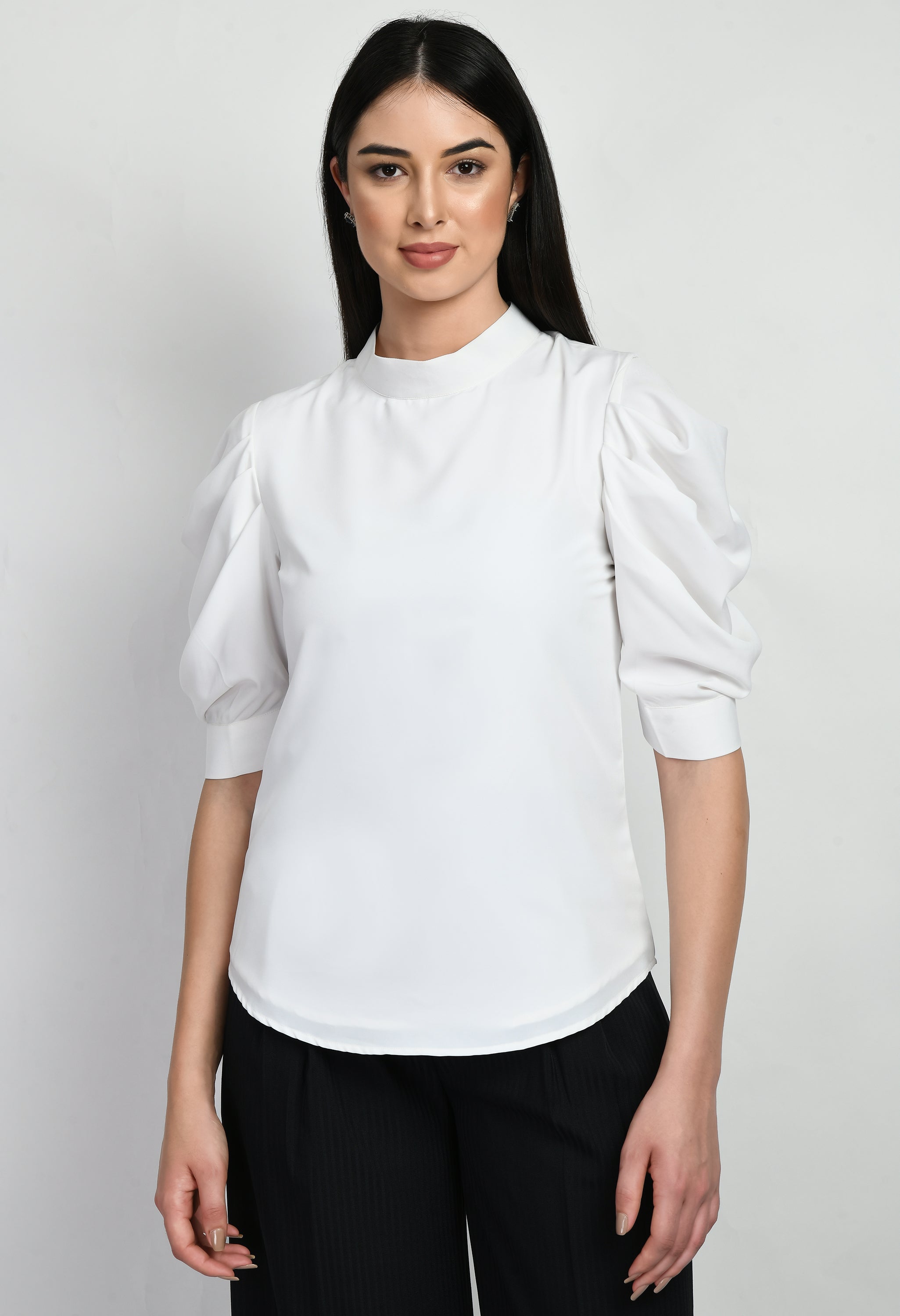 Exude Purpose Cowl Sleeves Top