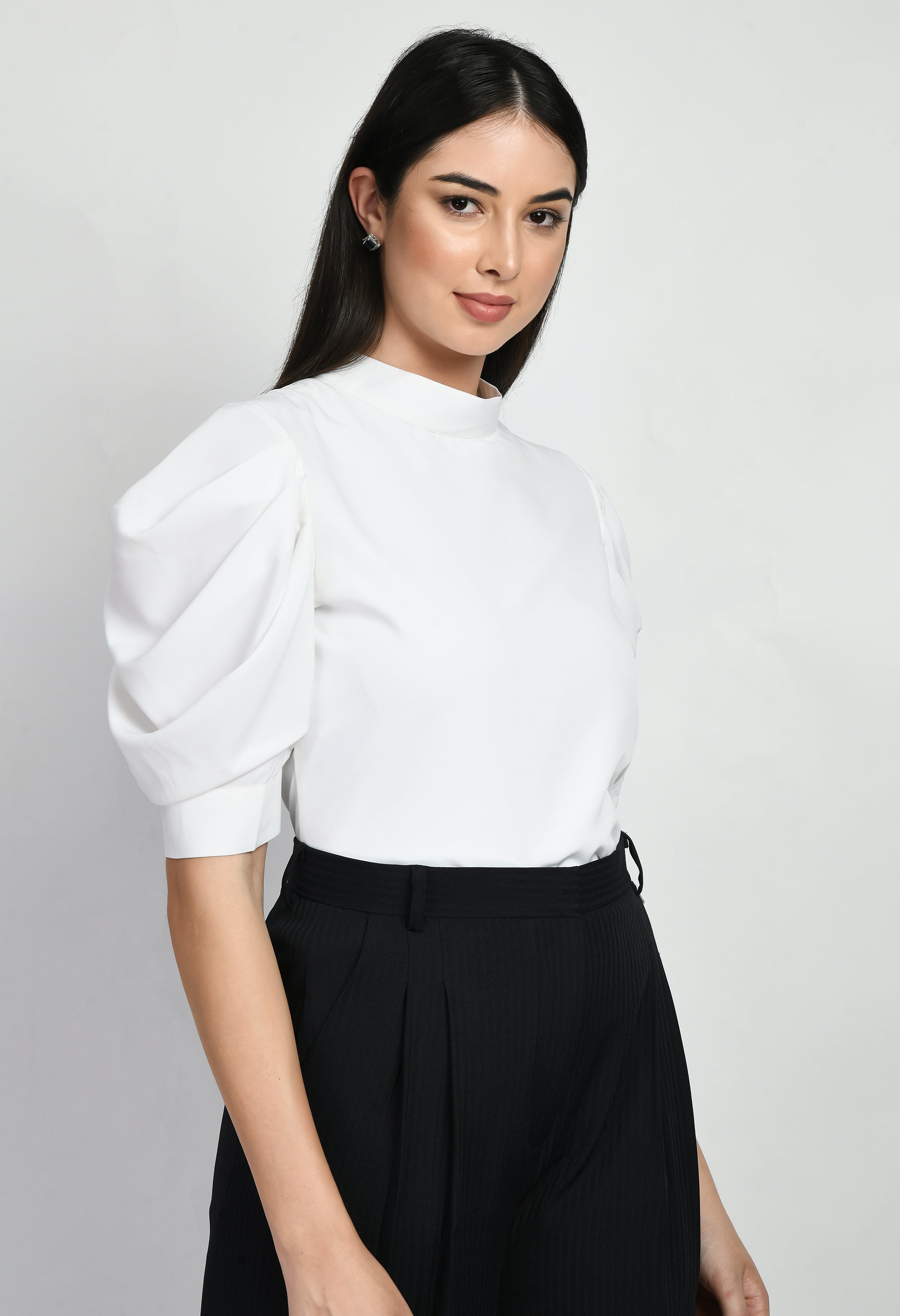 Exude Purpose Cowl Sleeves Top