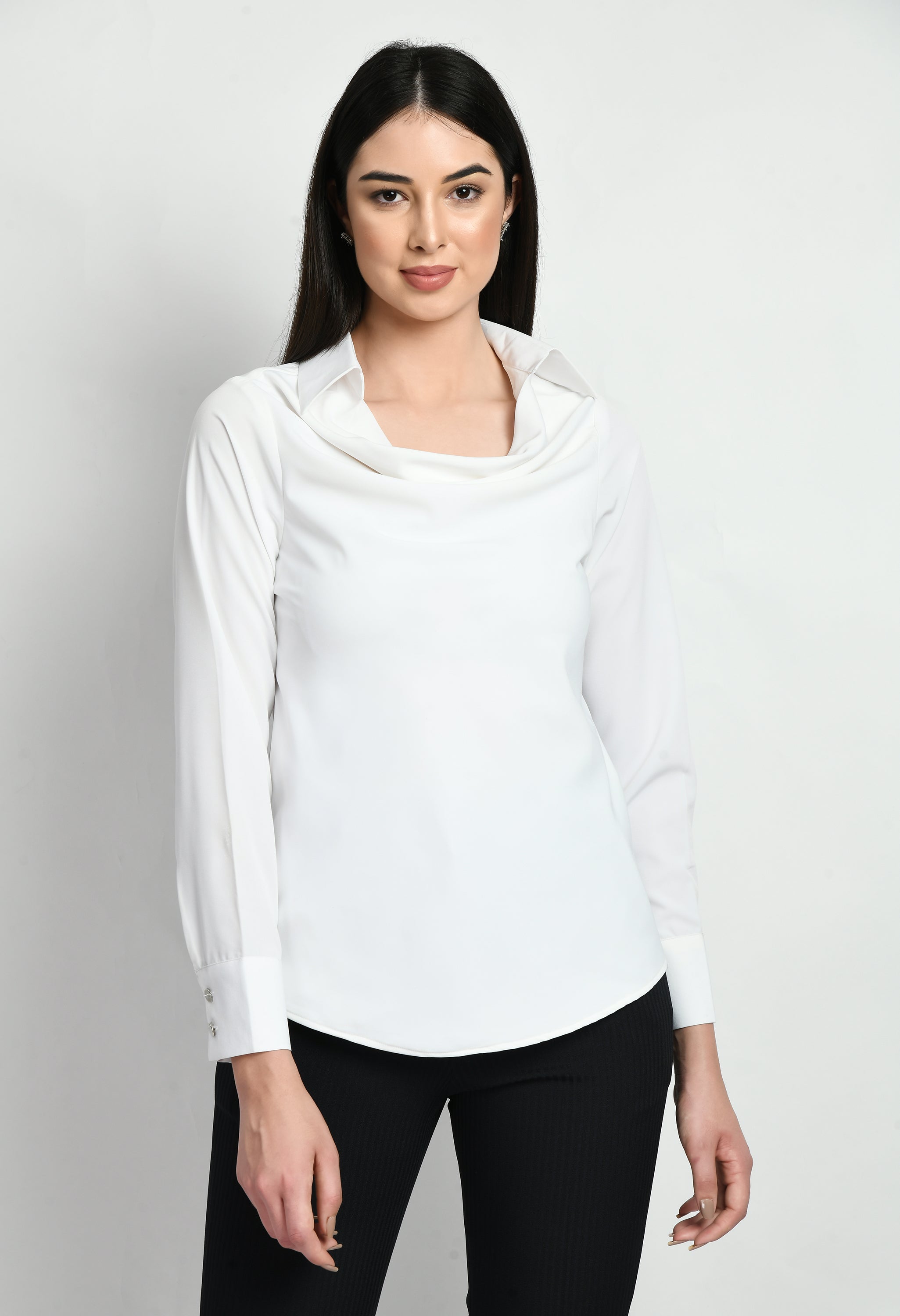 Exude Freshness Cowl Neck Top