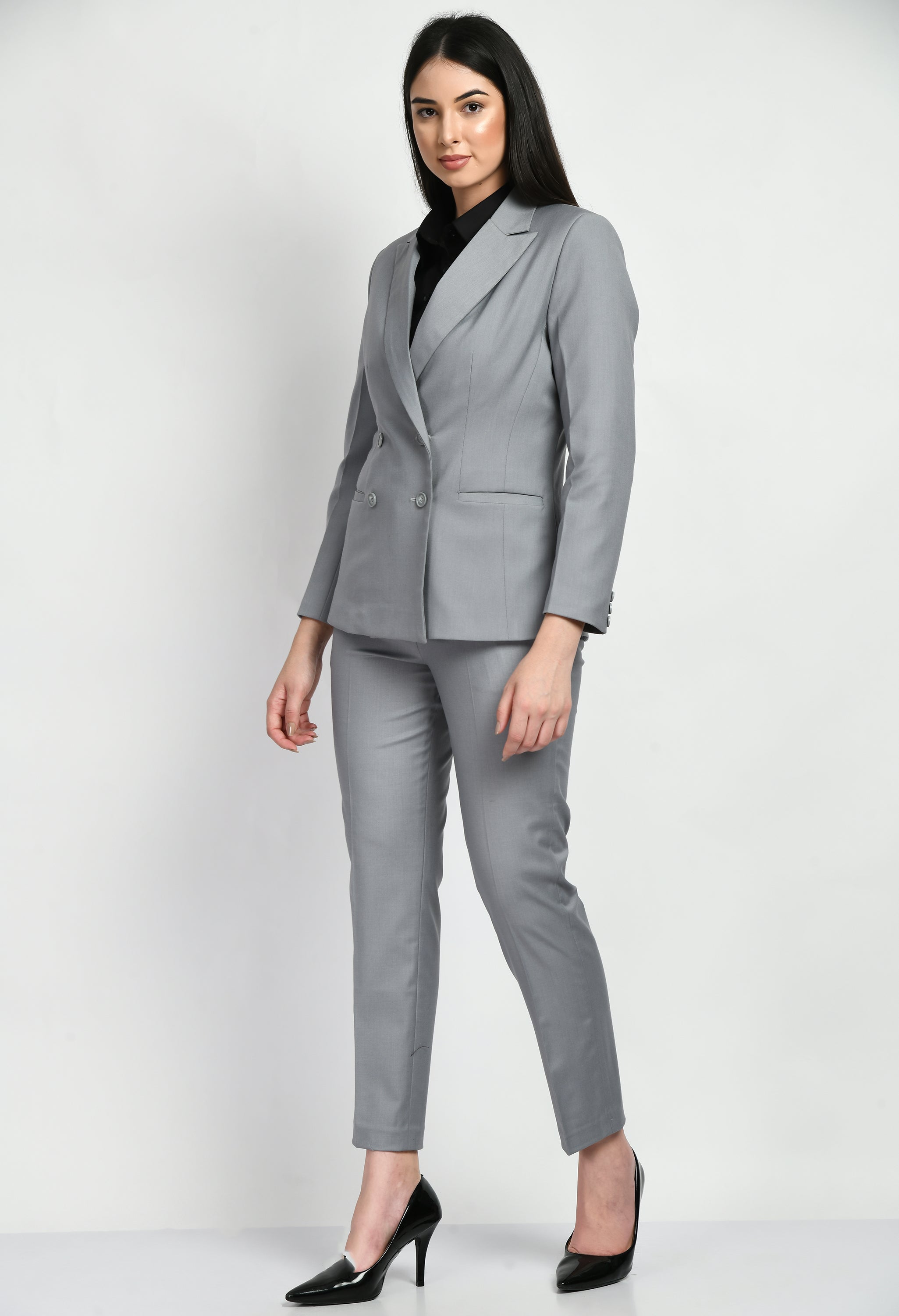 Exude Enthusiasm Double Breasted Blazer Pant Suit