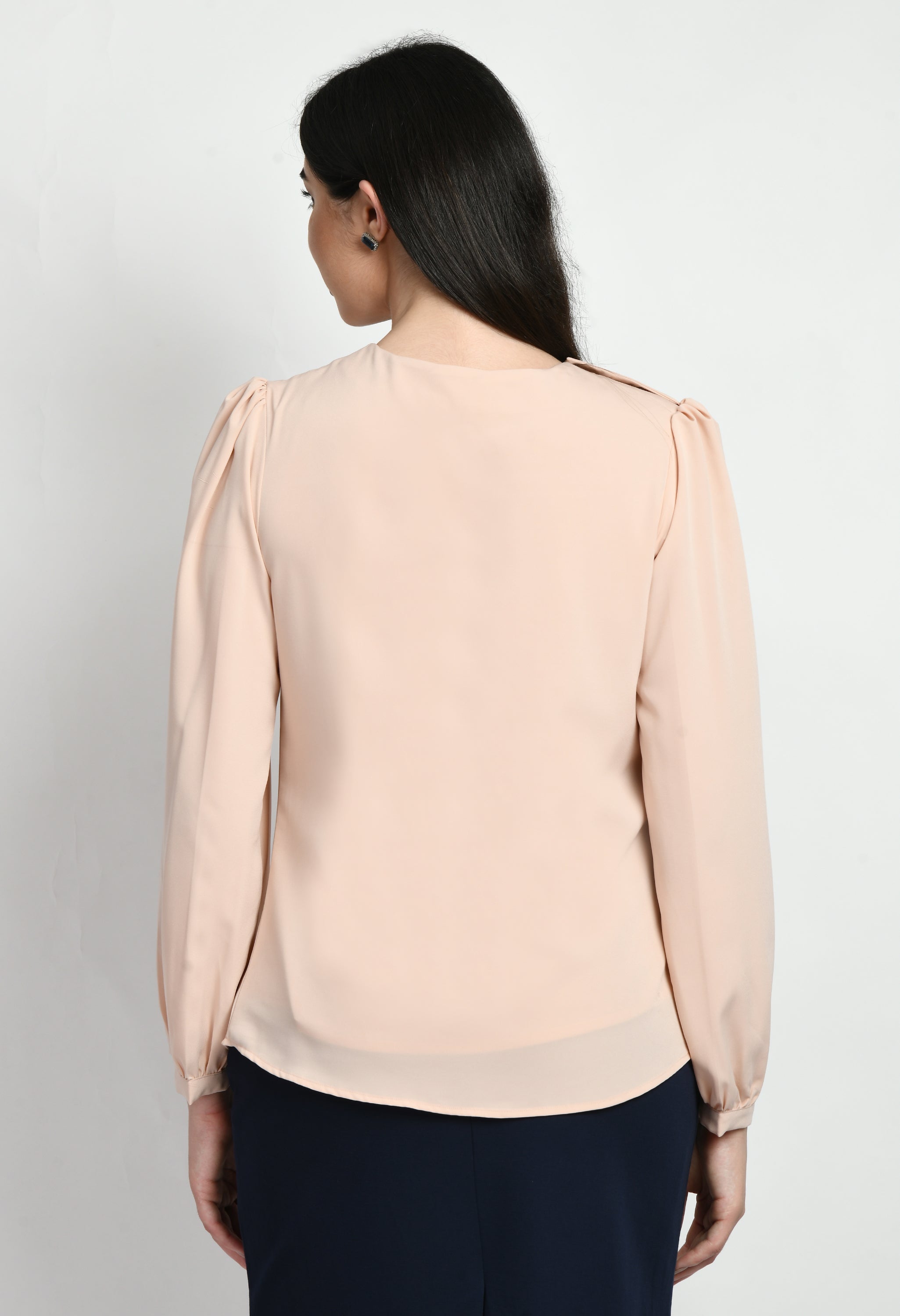 Exude Genius Pleat Detail Top