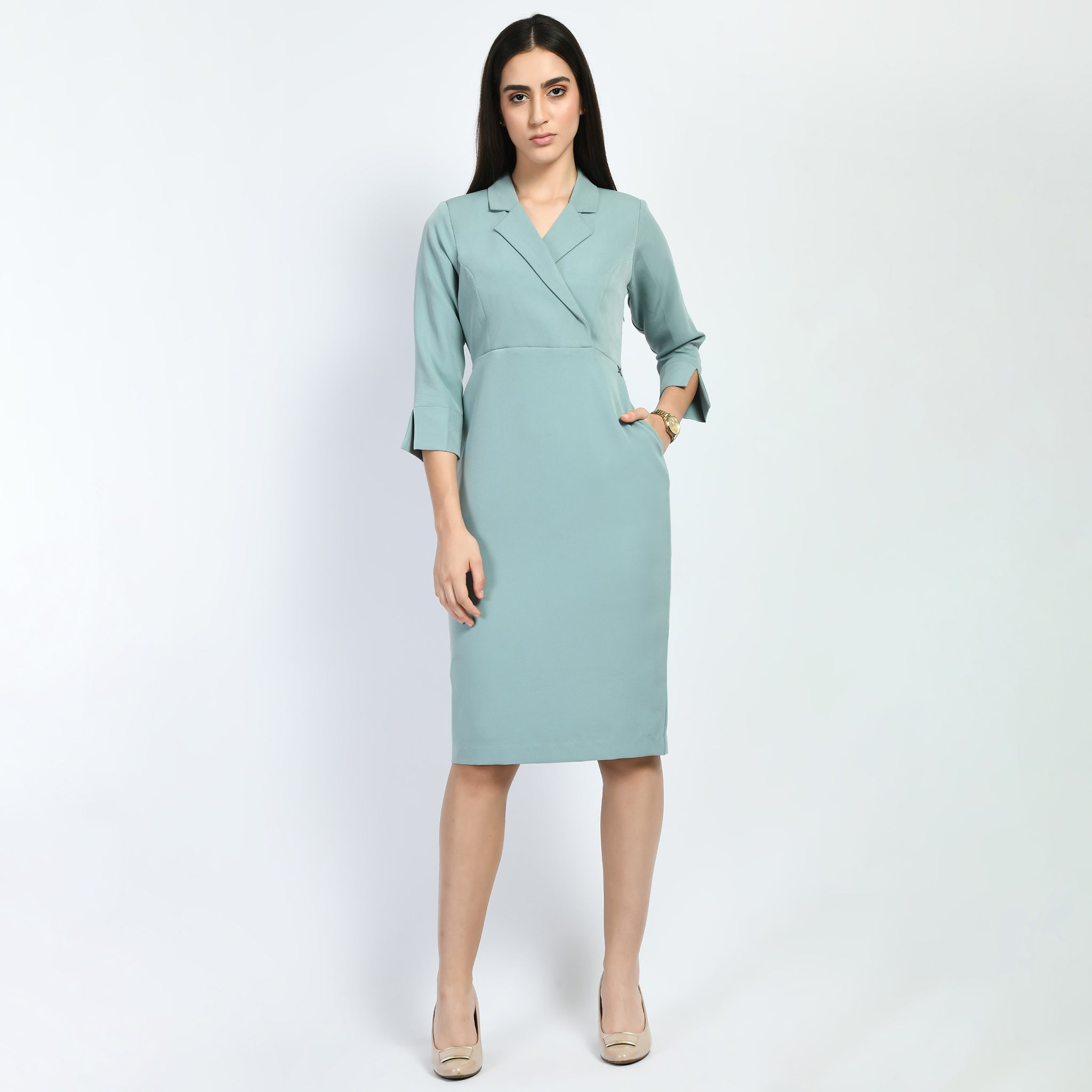 Exude Wonder Blazer Sheath Dress