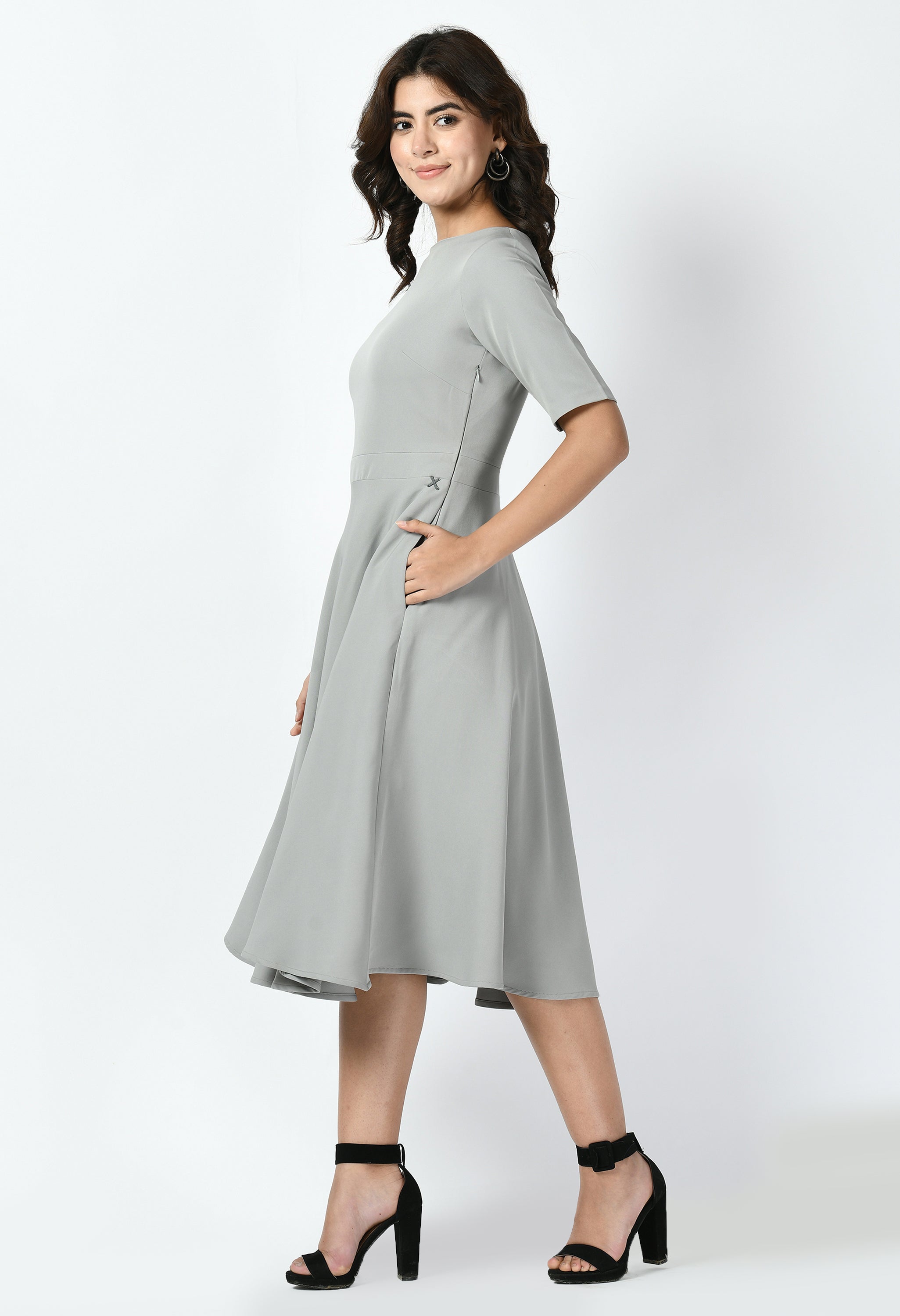 Exude Epitome Classic A-line Dress