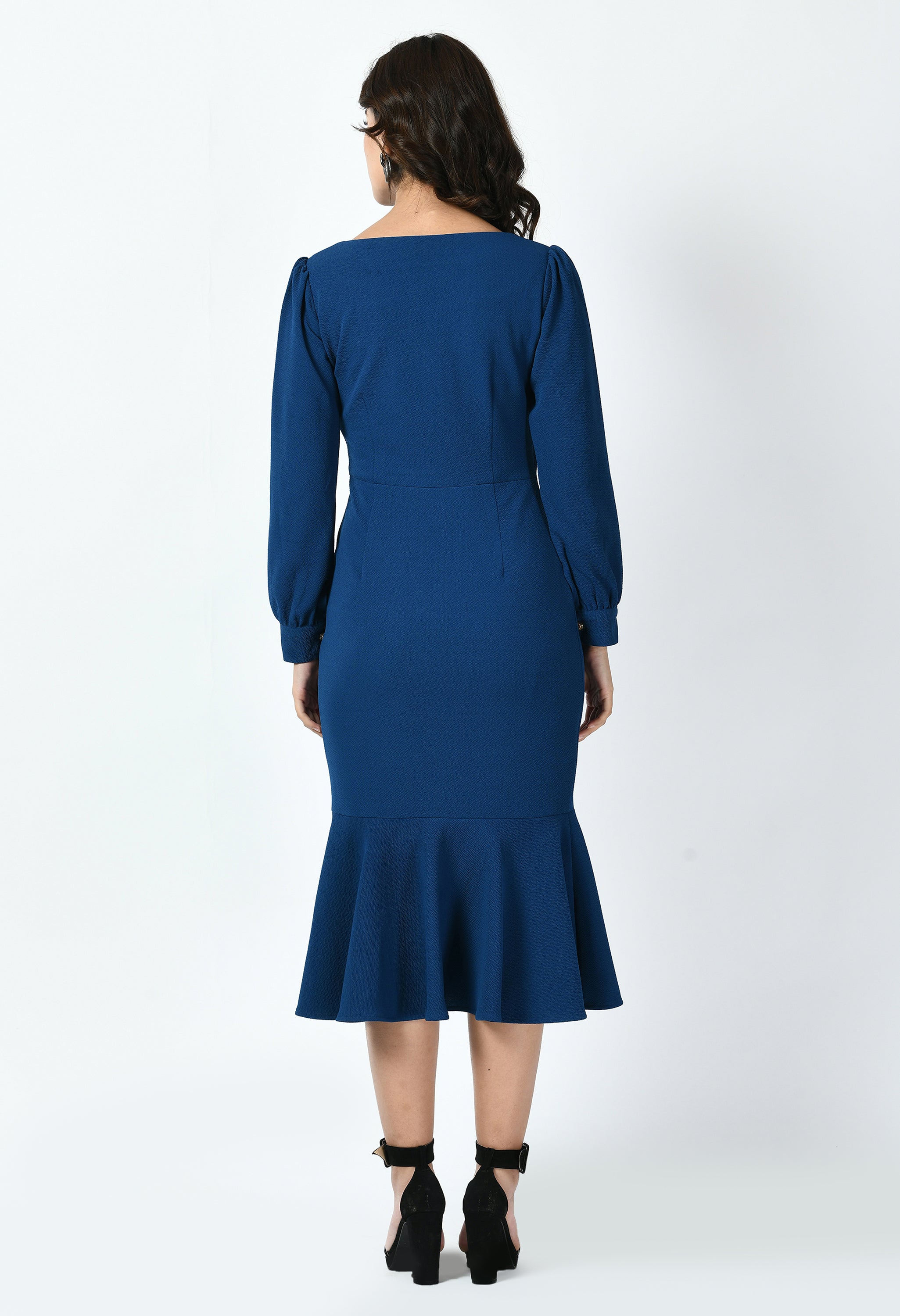 Exude Apogee Fishtail Midi Dress