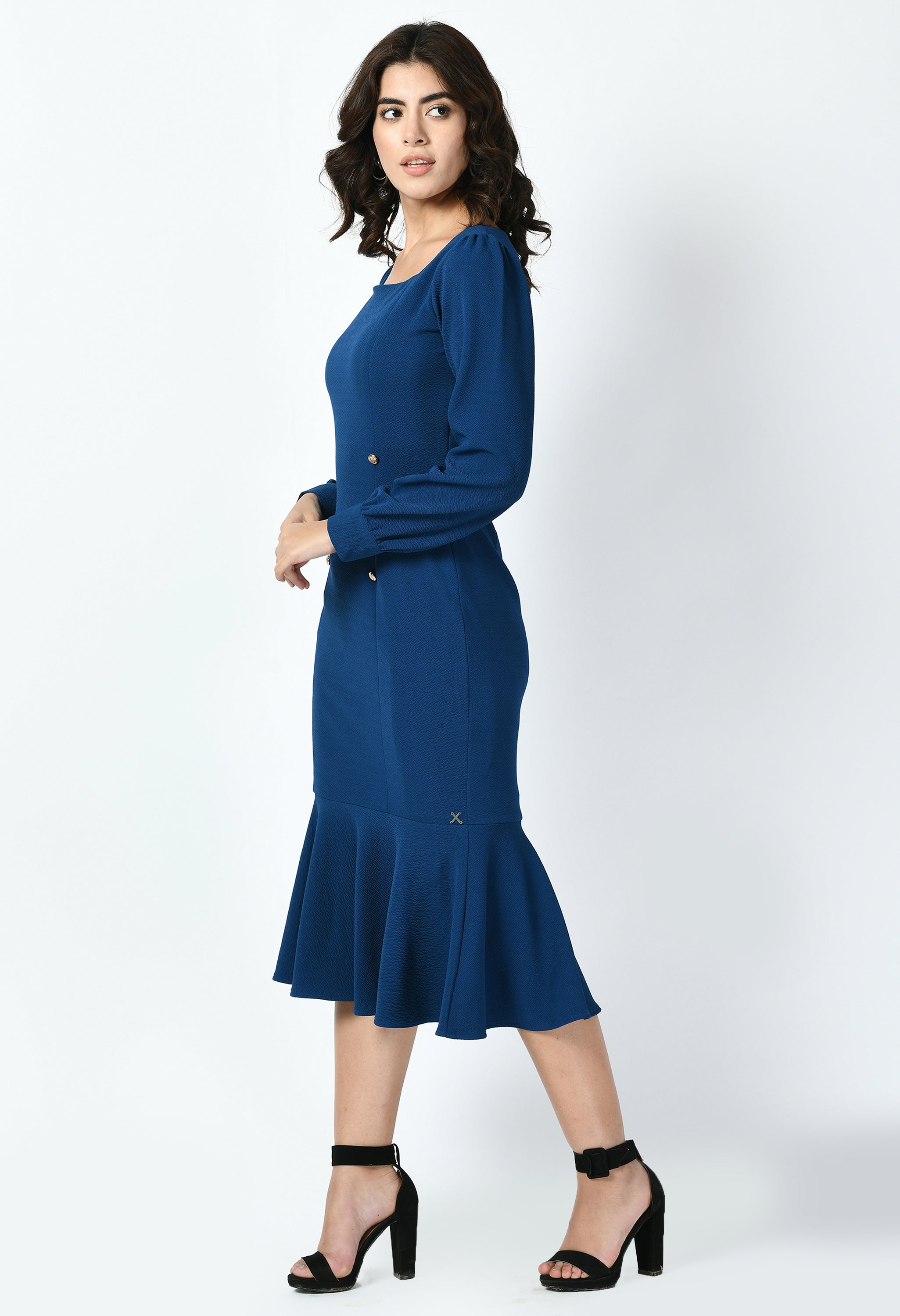 Exude Apogee Fishtail Midi Dress