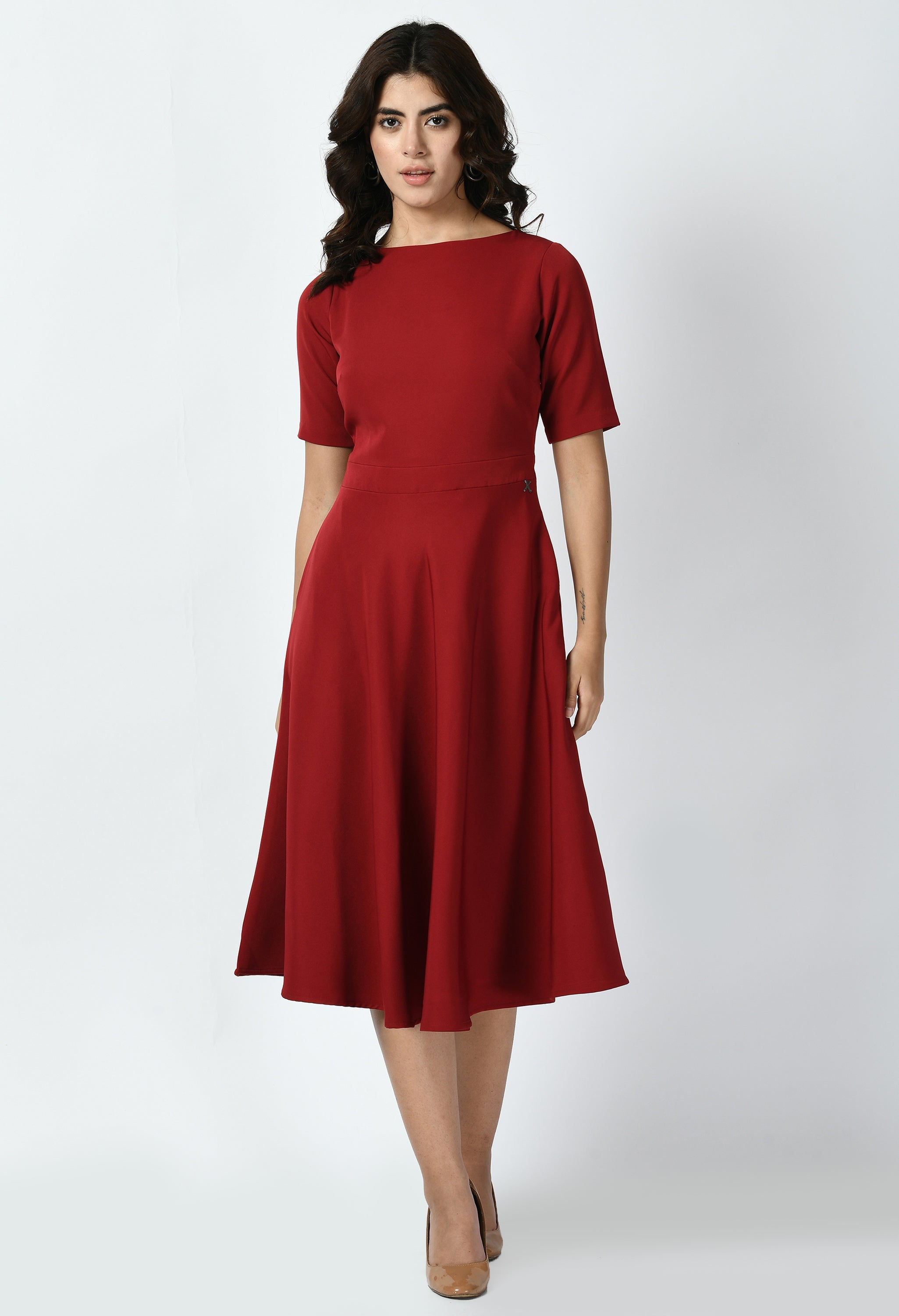 Exude Epitome Classic A-line Dress