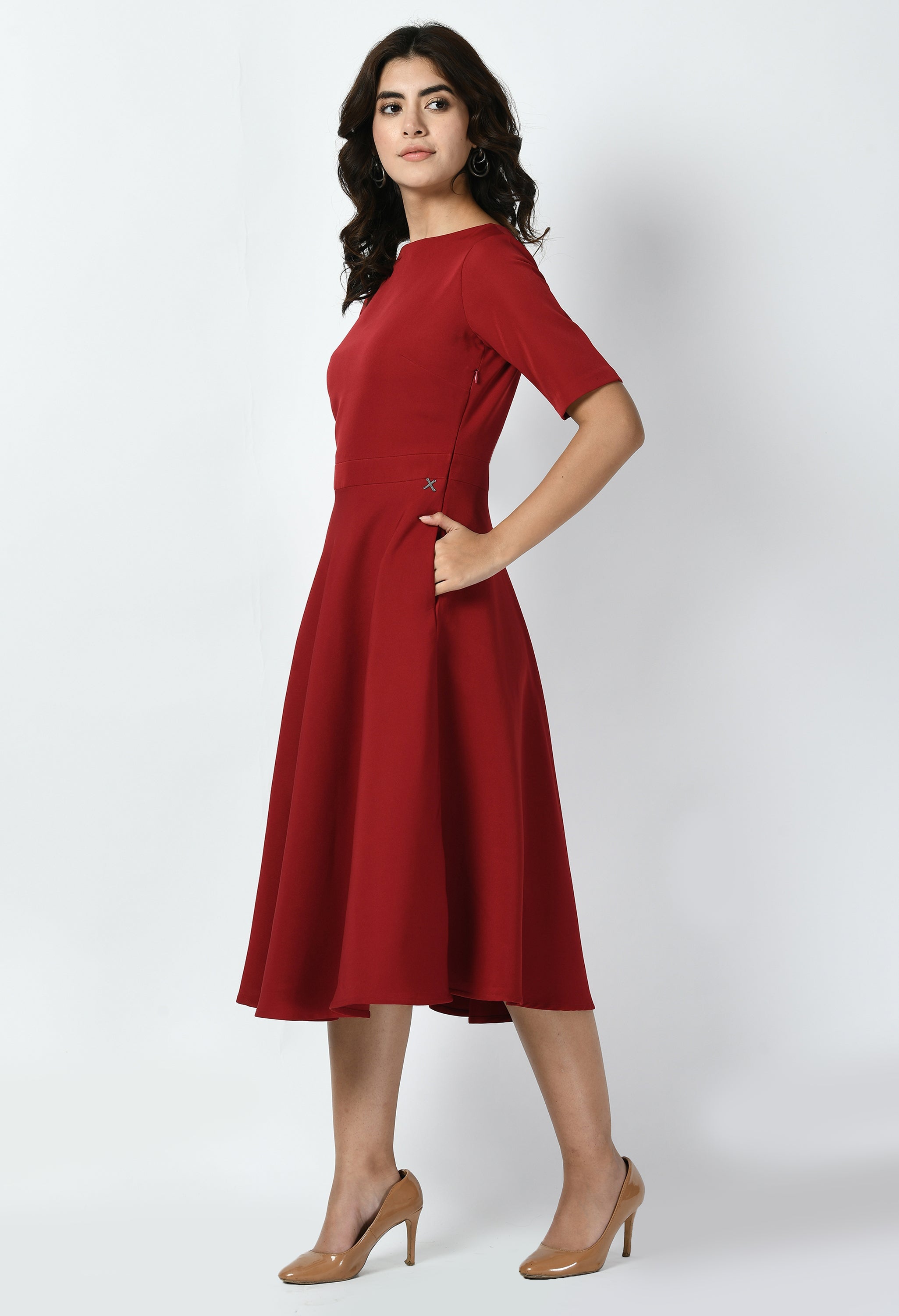 Exude Epitome Classic A-line Dress