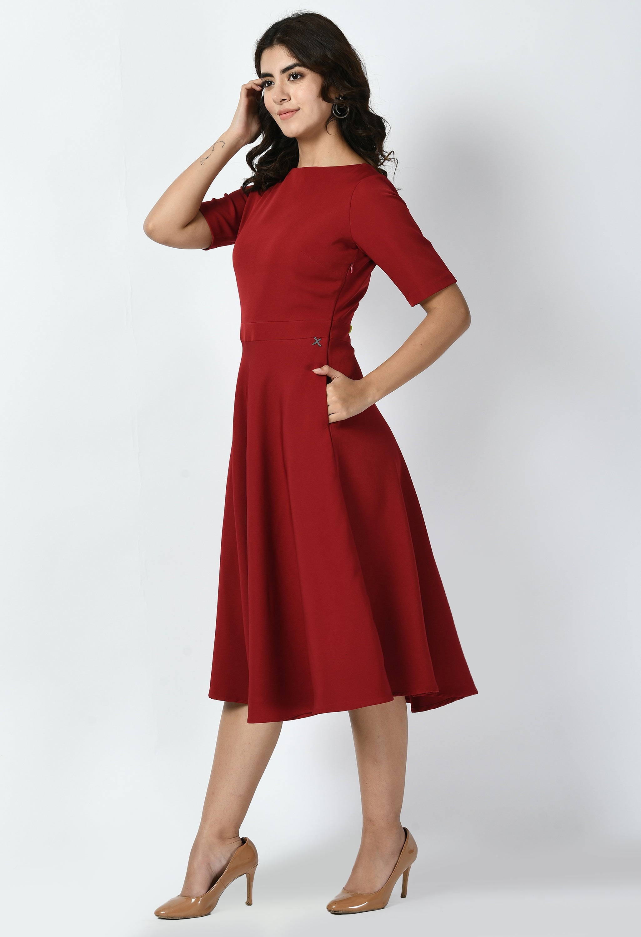 Exude Epitome Classic A-line Dress