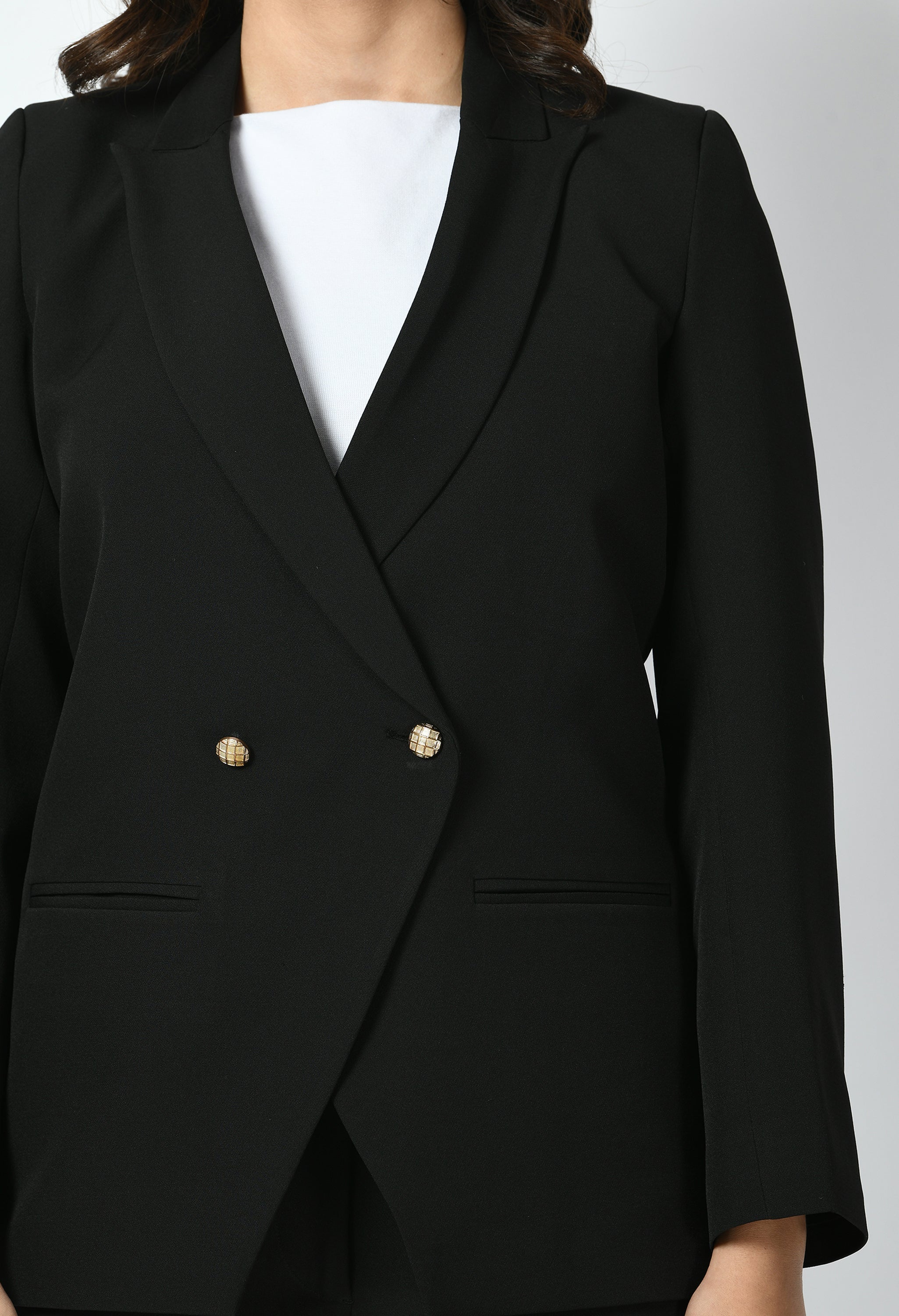 Exude Dominance Solid Formal Blazer