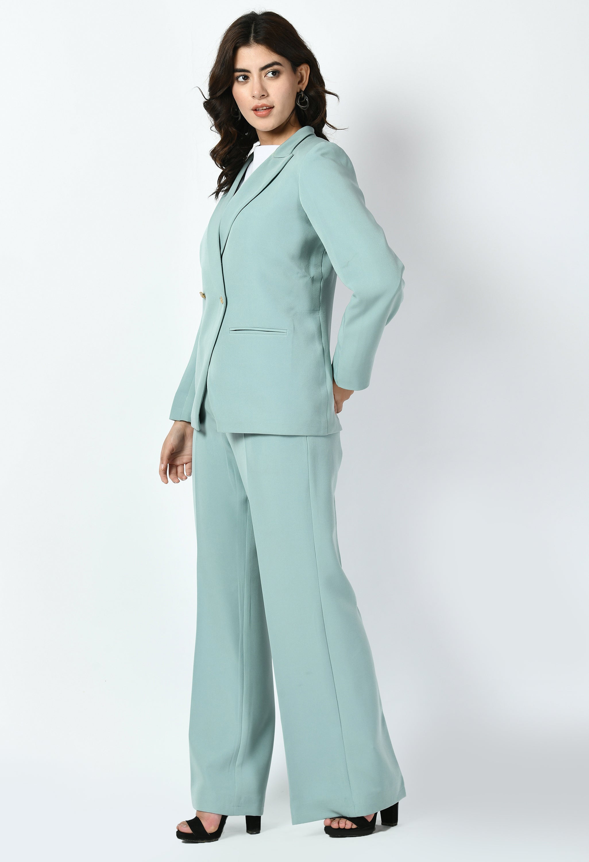 Exude Dominance Solid Formal Blazer