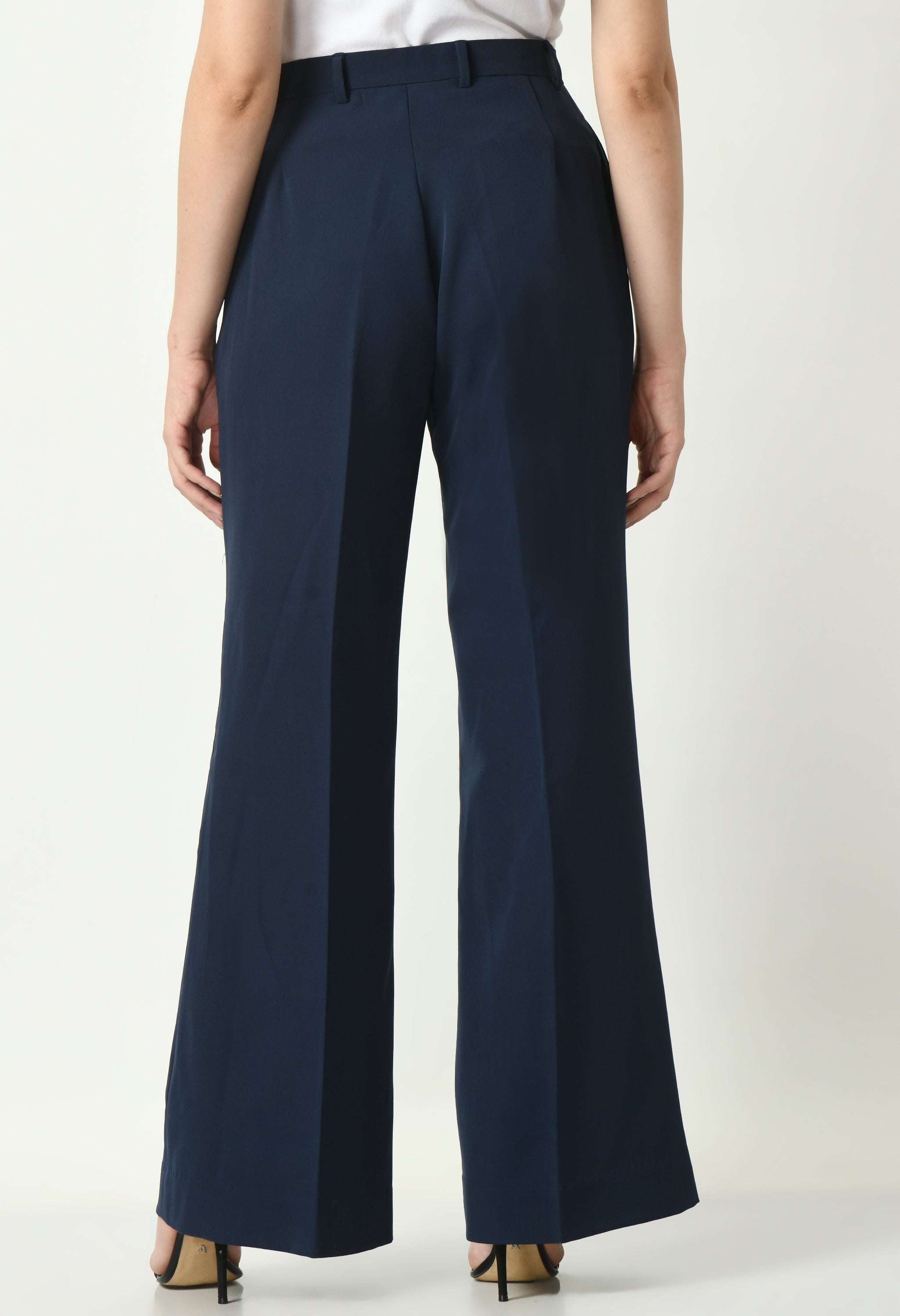 Exude Eminence Solid Bootcut Trousers