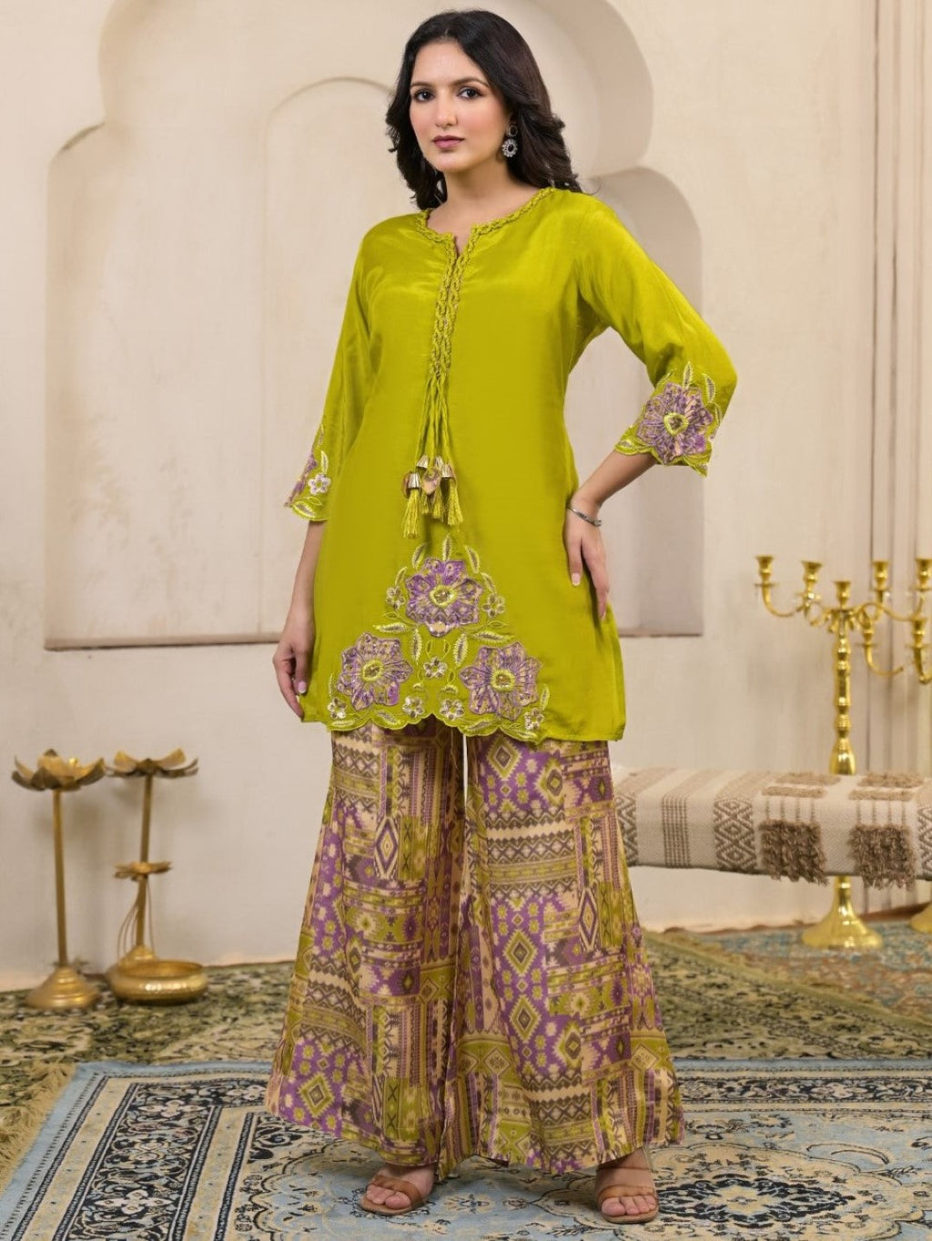 Kara basil Premium co-ord set-AL