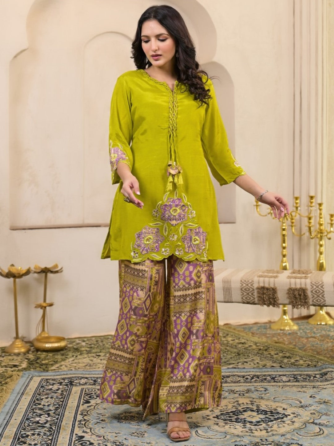 Kara basil Premium co-ord set-AL