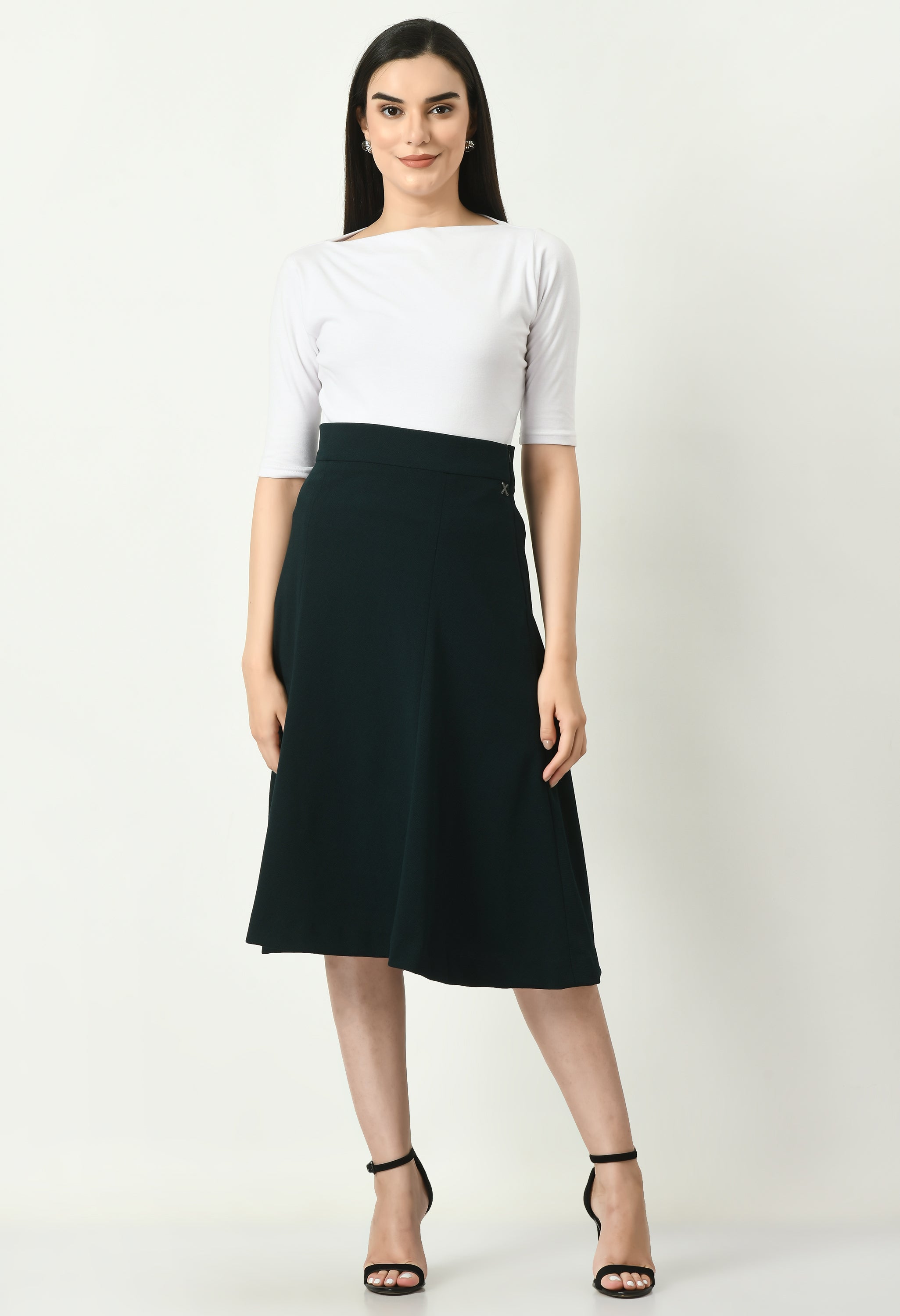 Exude Victory A-line Midi Skirt