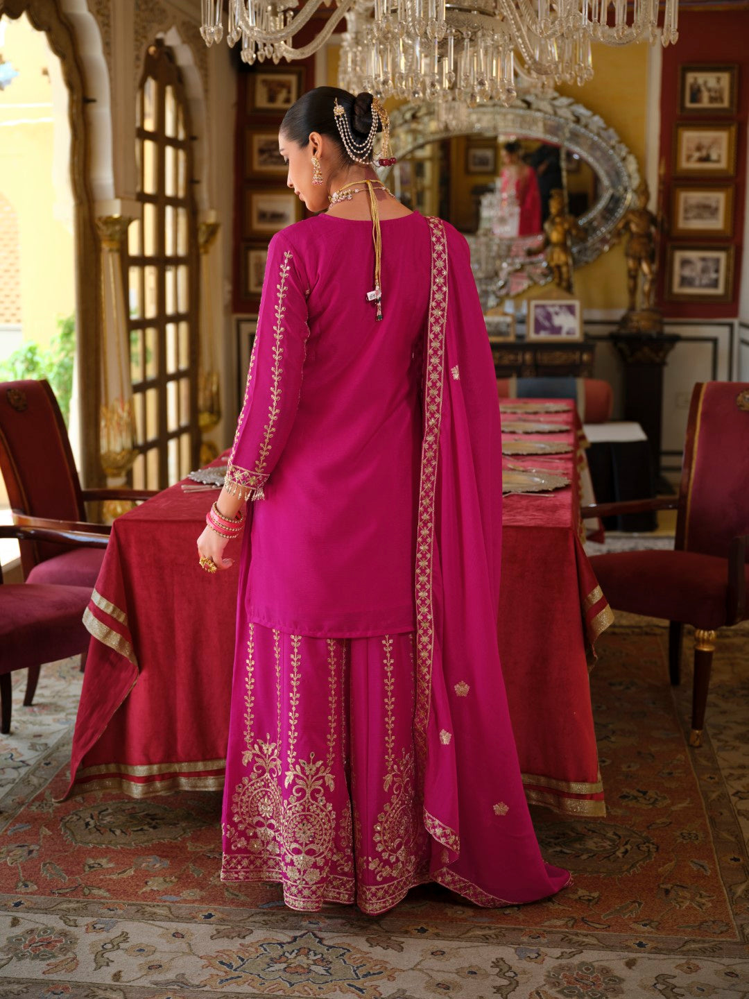 Sambhav rose full work sharara suit set-AL