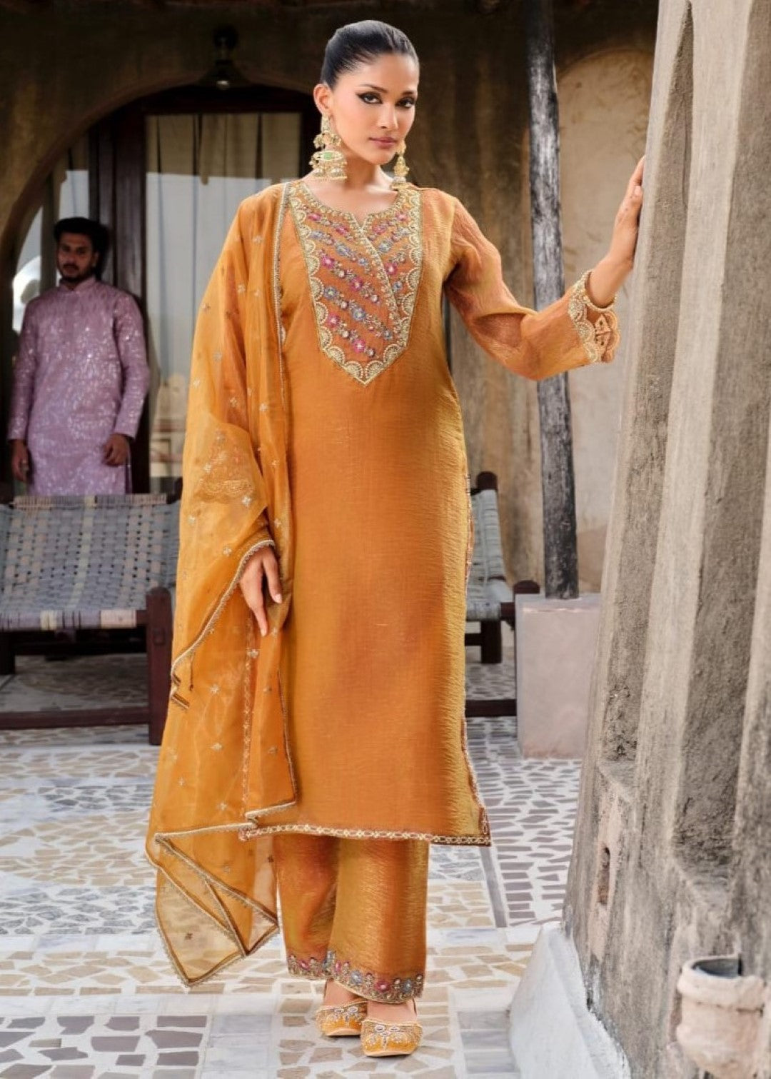 Gambhir Kesari full work suit set-AL