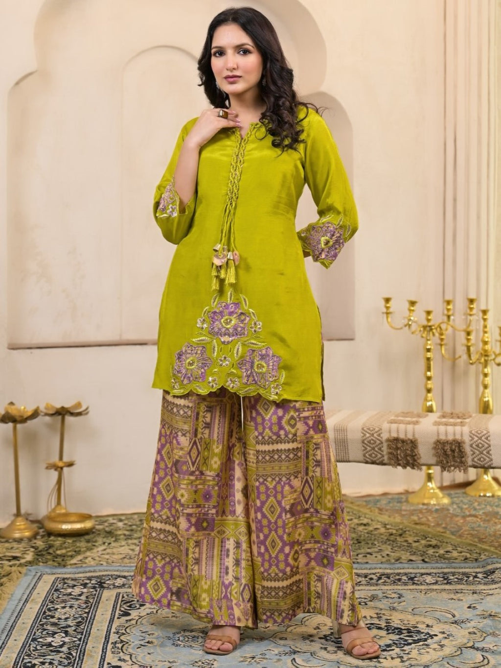 Kara basil Premium co-ord set-AL