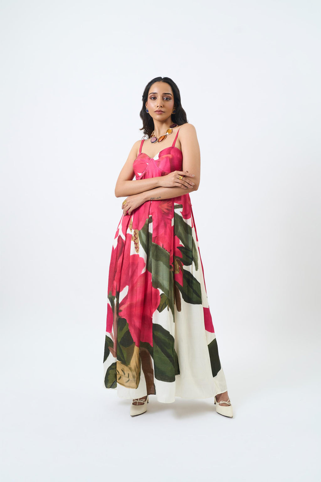 Flamingo Strappy Dress