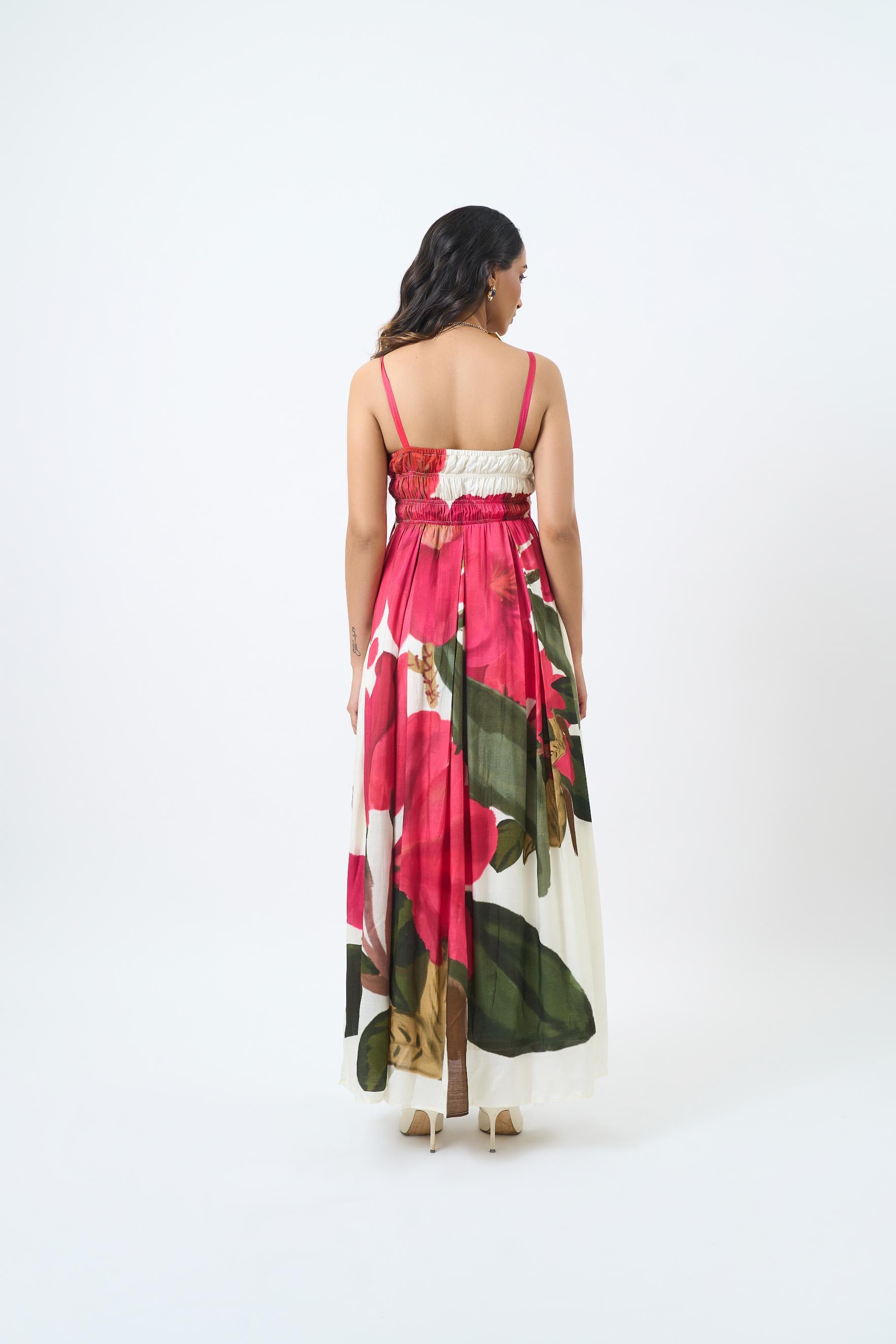 Flamingo Strappy Dress