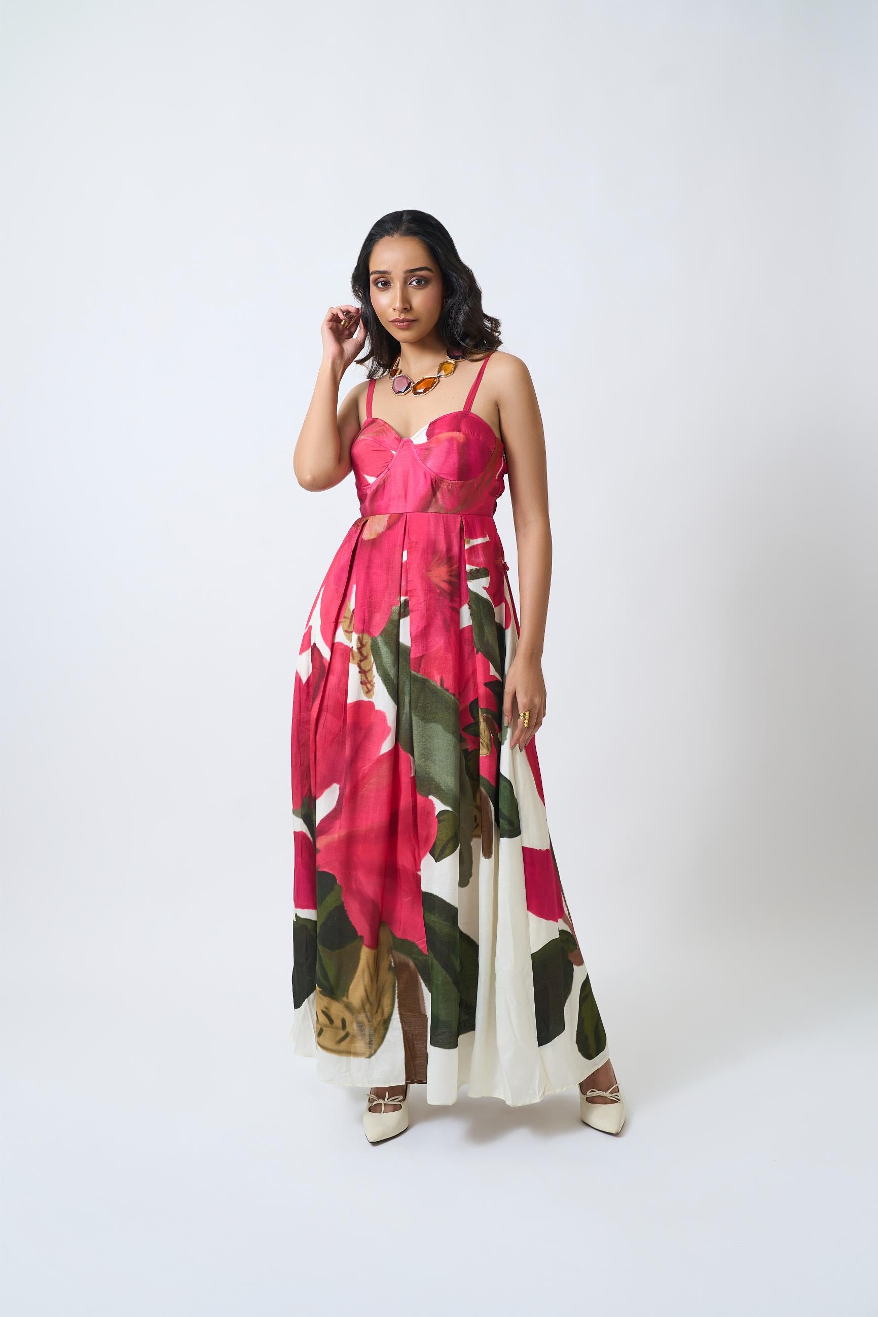 Flamingo Strappy Dress