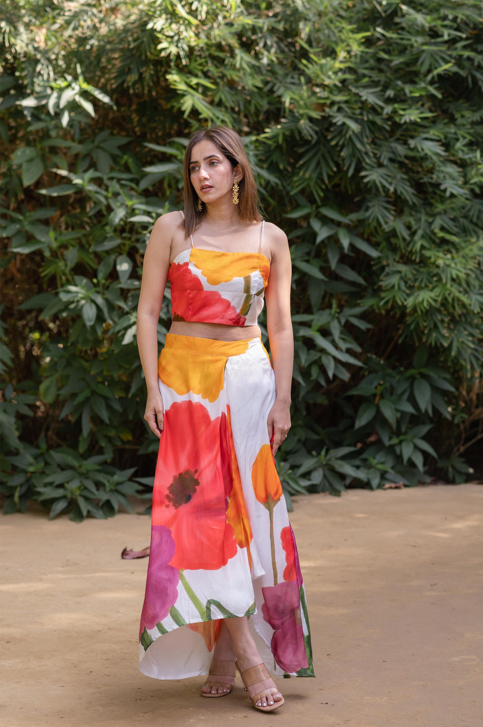 FLORAL SKIRT SET -SET 3