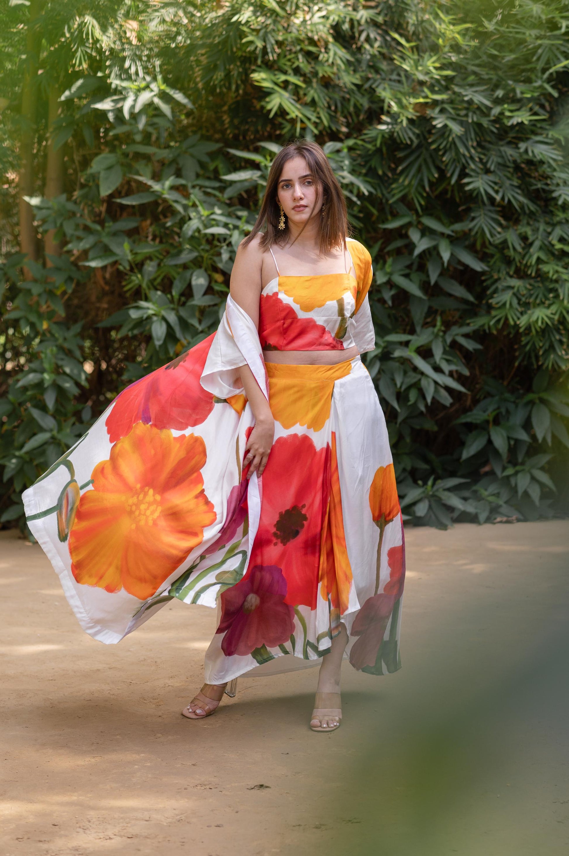FLORAL SKIRT SET -SET 3