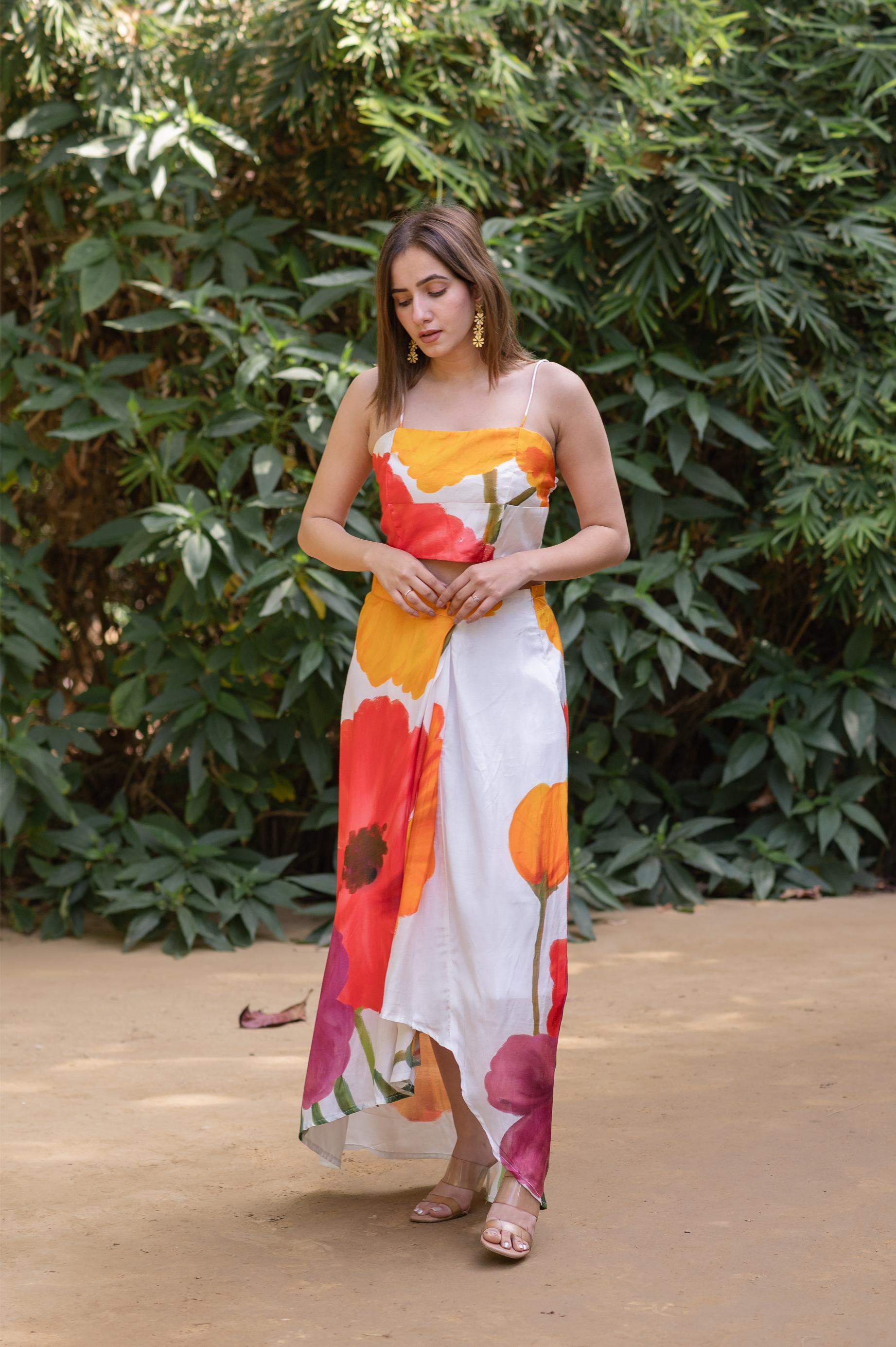 FLORAL SKIRT SET -SET 3