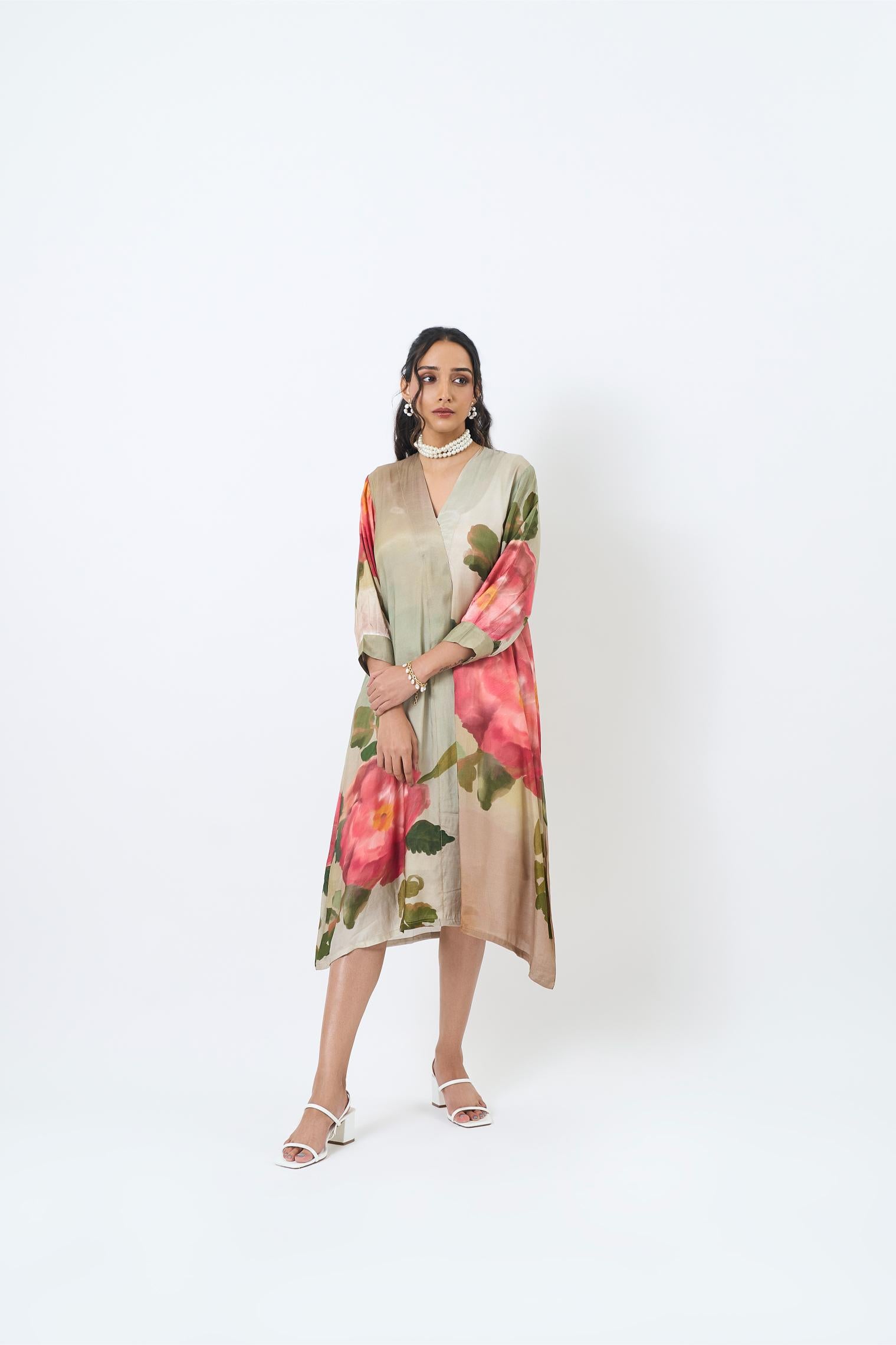 Green Rose Dress